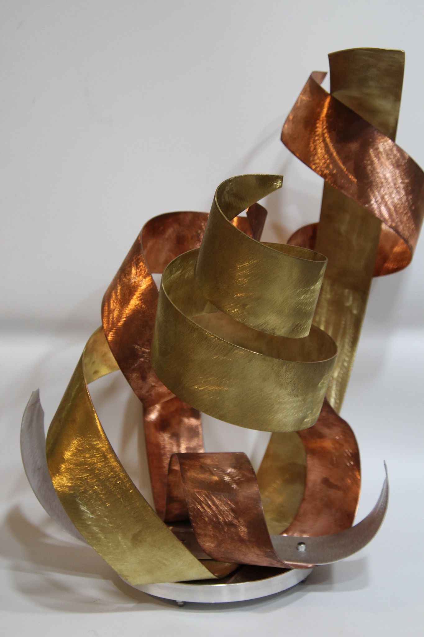 Luxury Copper, Brass Sculpture Modern Indoor Outdoor Art "FIRE"