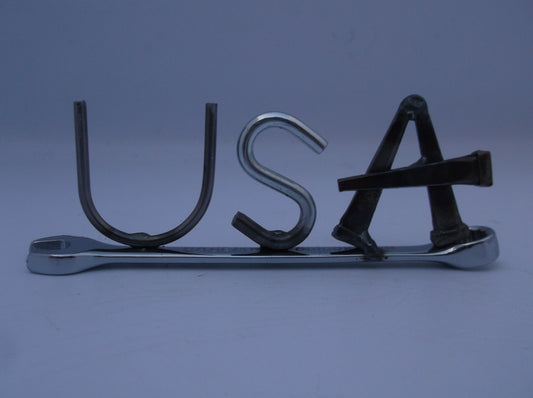 USA, tiny wrench, miniature gift ideas, recycled, up cycled, welded metal art