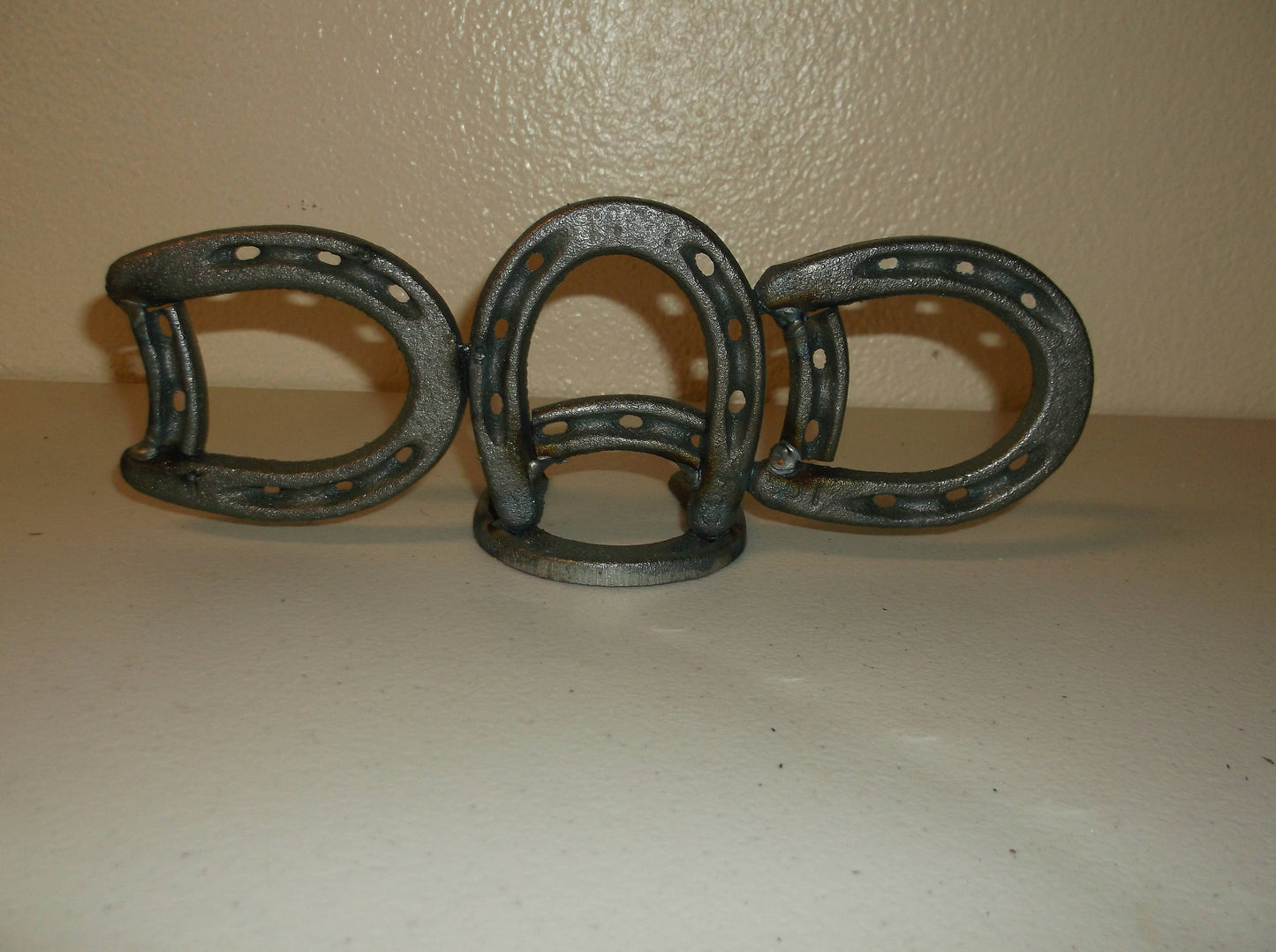 Horseshoe Present for Dad, Fathers Day Welded Metal Art