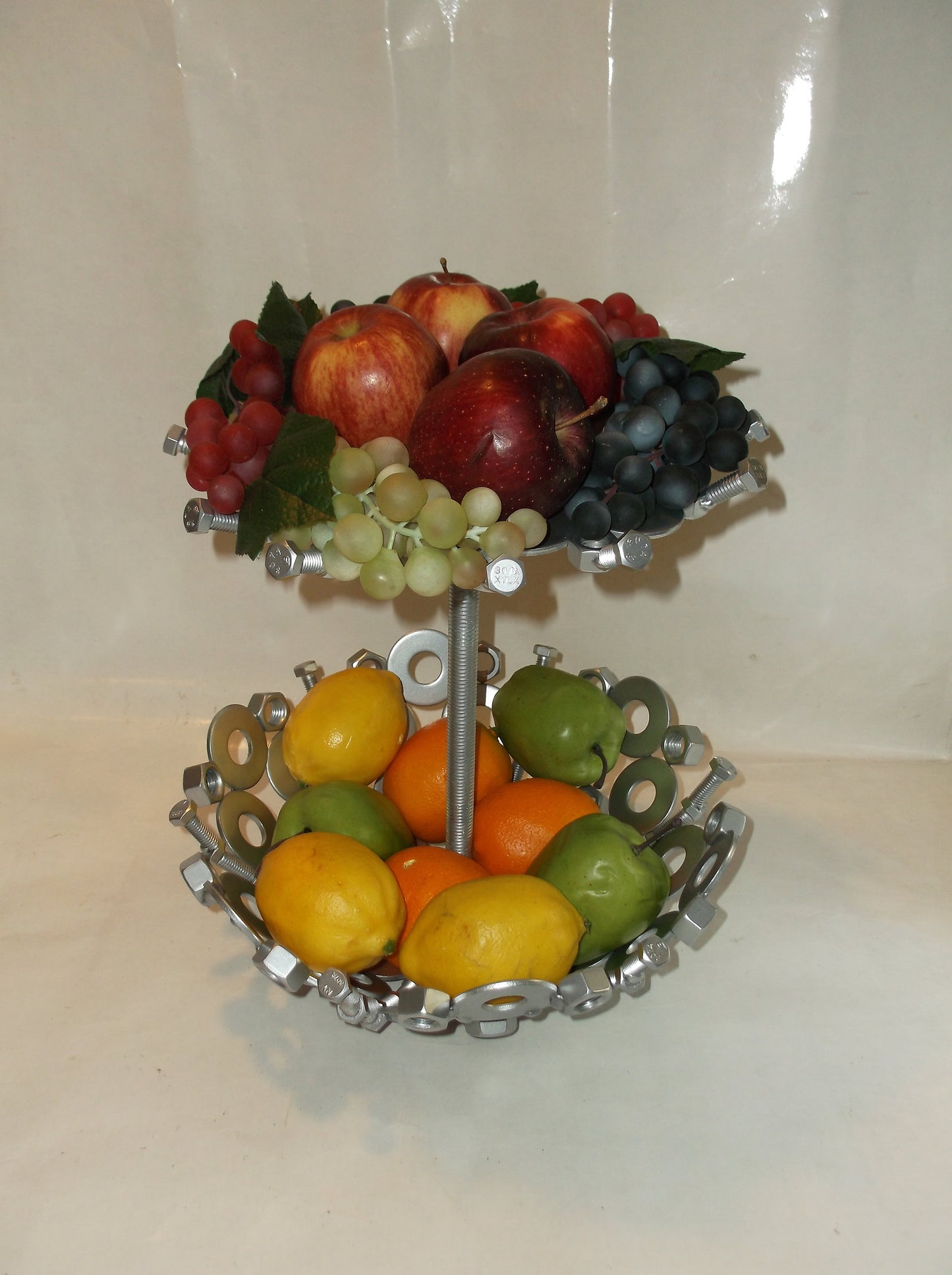 Fruit Bowl, Two Tier Fruit Bowl, large metal bowl