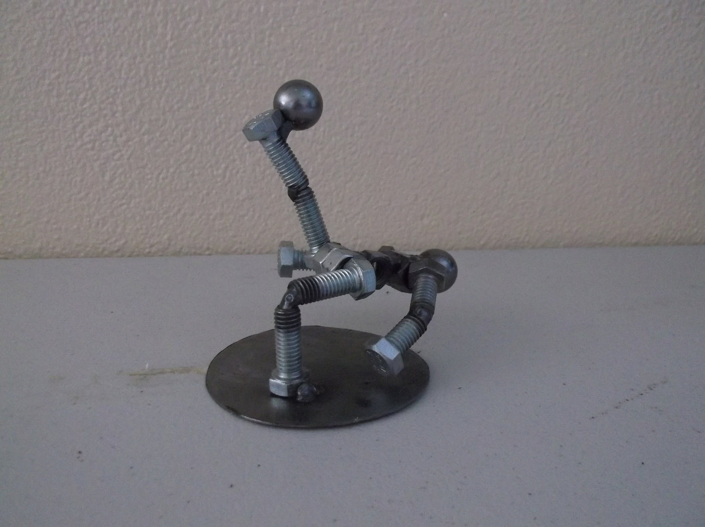 Soccer Player, Metal Bolt Figurine, Sports Figurine,  Miniature Athlete