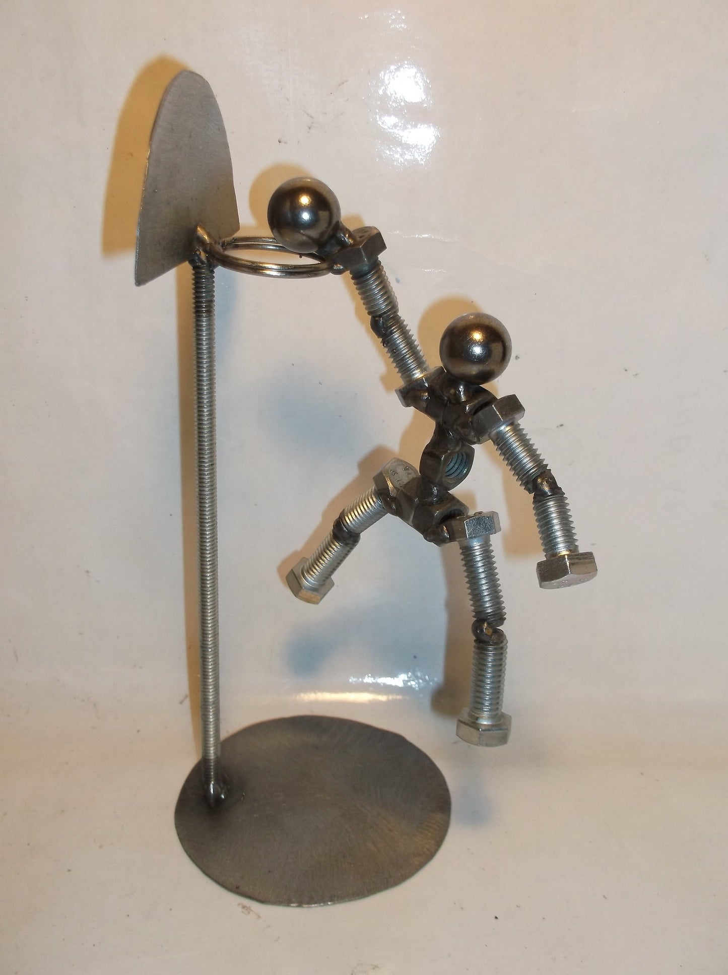 Basketball Player Metal Bolt Figurine, Athlete, slam dunk, jam
