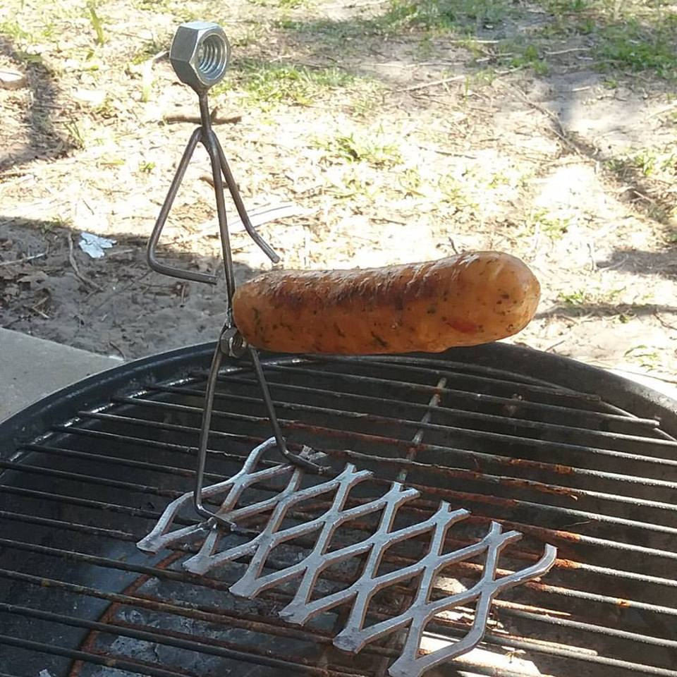 Barbeque Grill Guy, Metal brat or hotdog cooker – Creations Welded