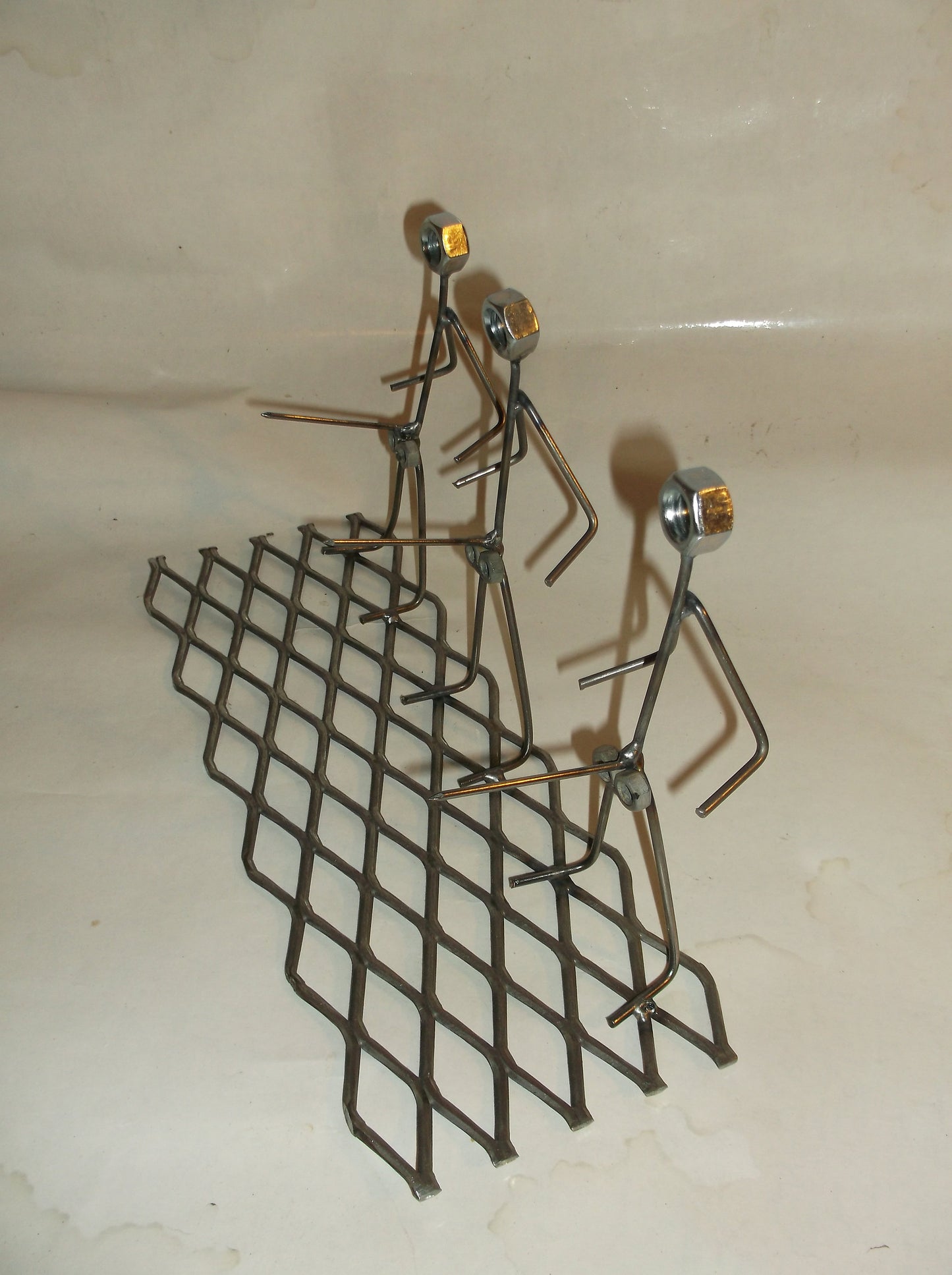 Triple Metal Art Grill Guy, Barbeque, BBQ, Metal Art, brat/hotdog cooker