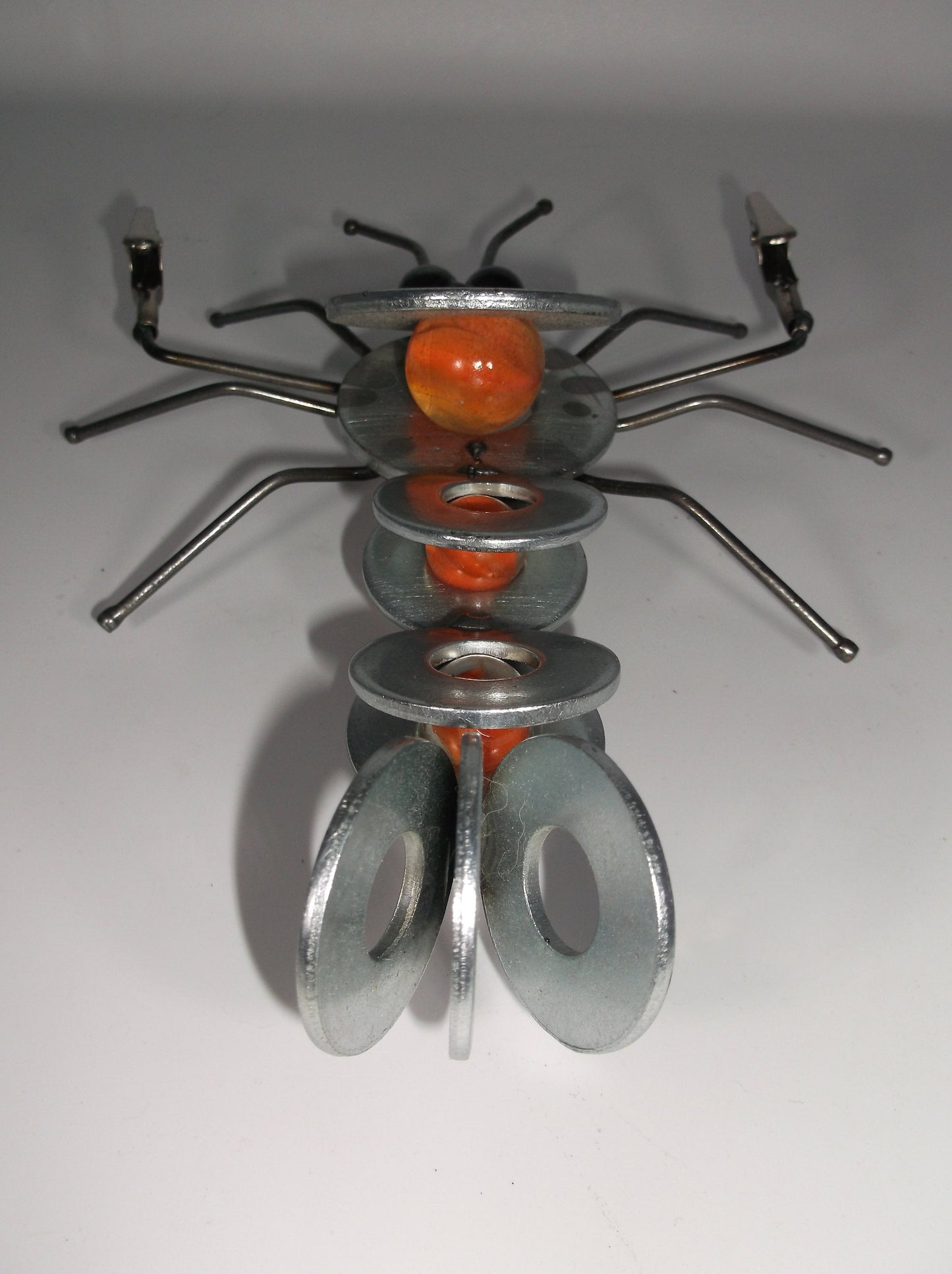 Orange Lobster Metal Sculpture Magnet