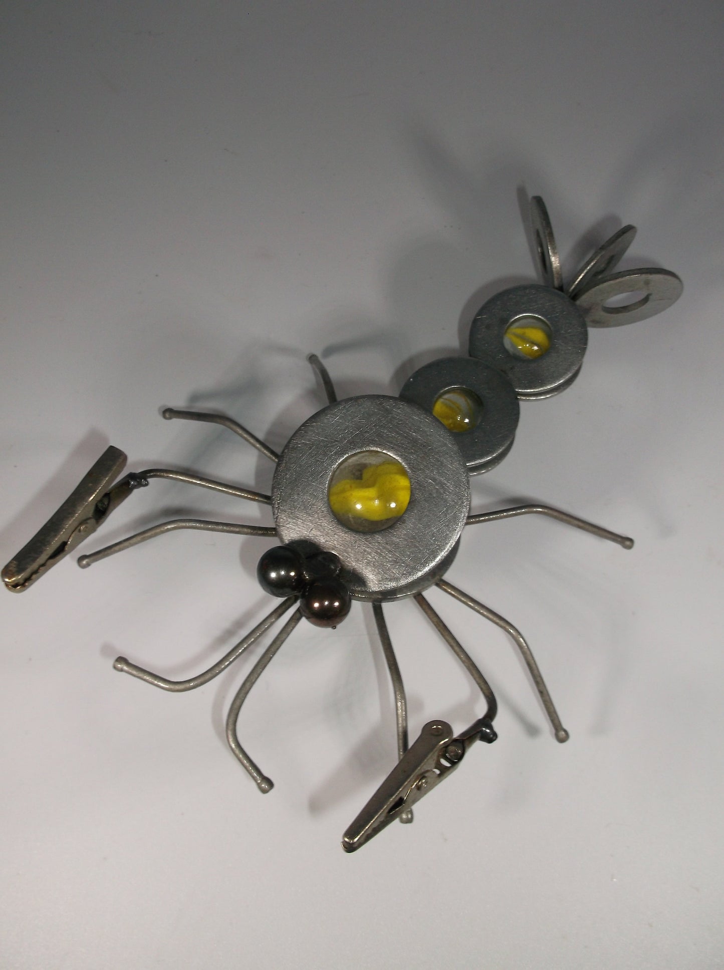 Yellow Lobster Magnet, Metal Sculpture Arts and Crafts