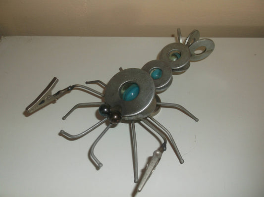 Blue Lobster Metal Magnet, Welded Arts and Crafts