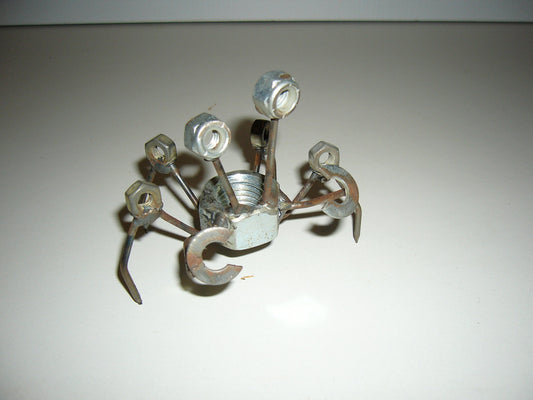 Crab Handmade Metal Recycled Sculpture Art