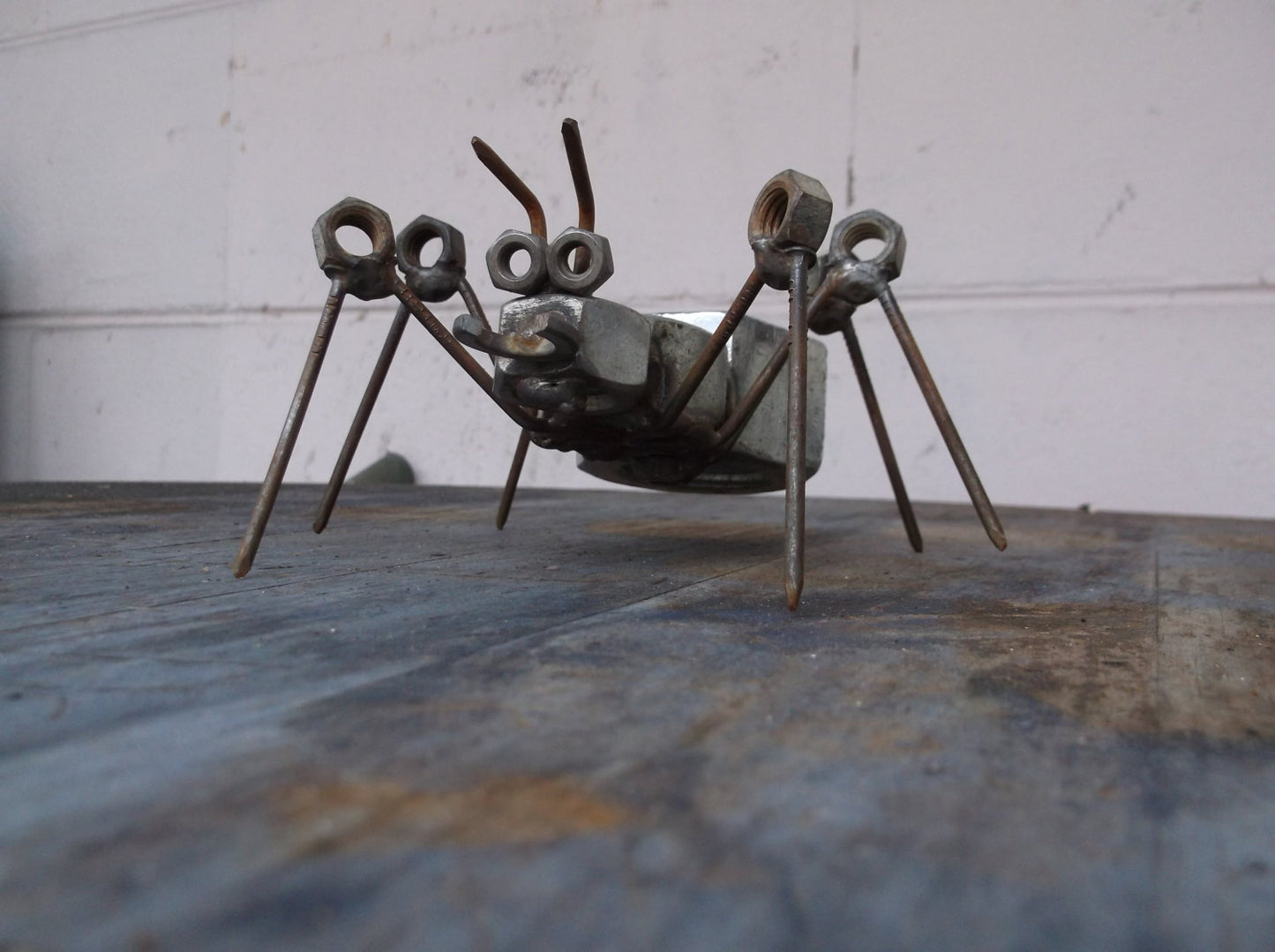 Ant Sculpture, Metal Garden Art, Insect Yard Art, rustic recycled metal art