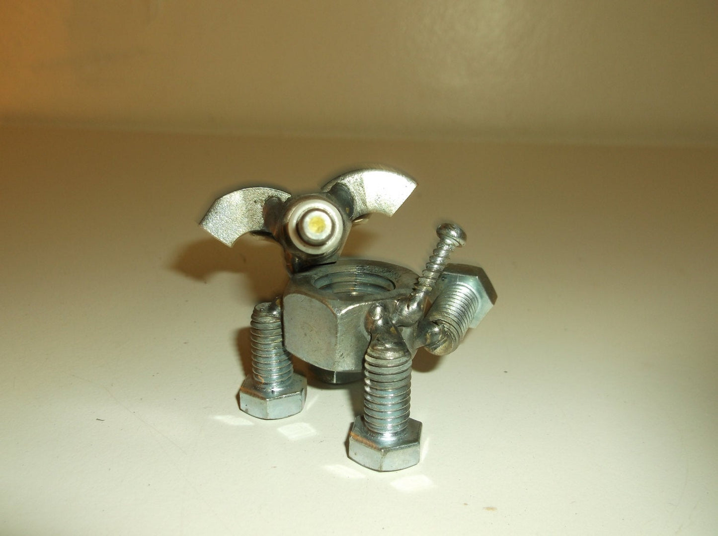Dog Peeing, Dog Figurine, Metal Spark Plug Dog