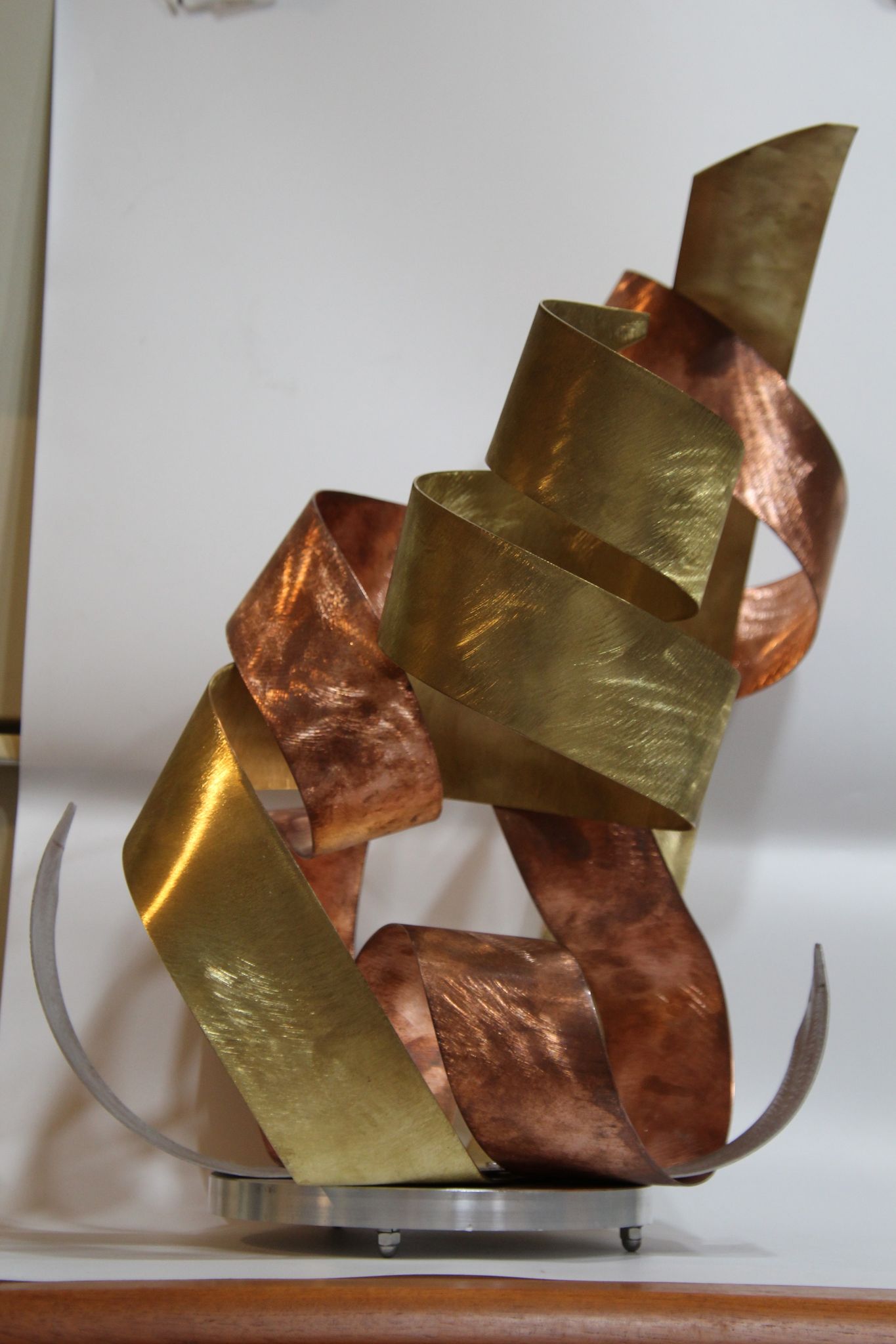 Luxury Copper, Brass Sculpture Modern Indoor Outdoor Art "FIRE"