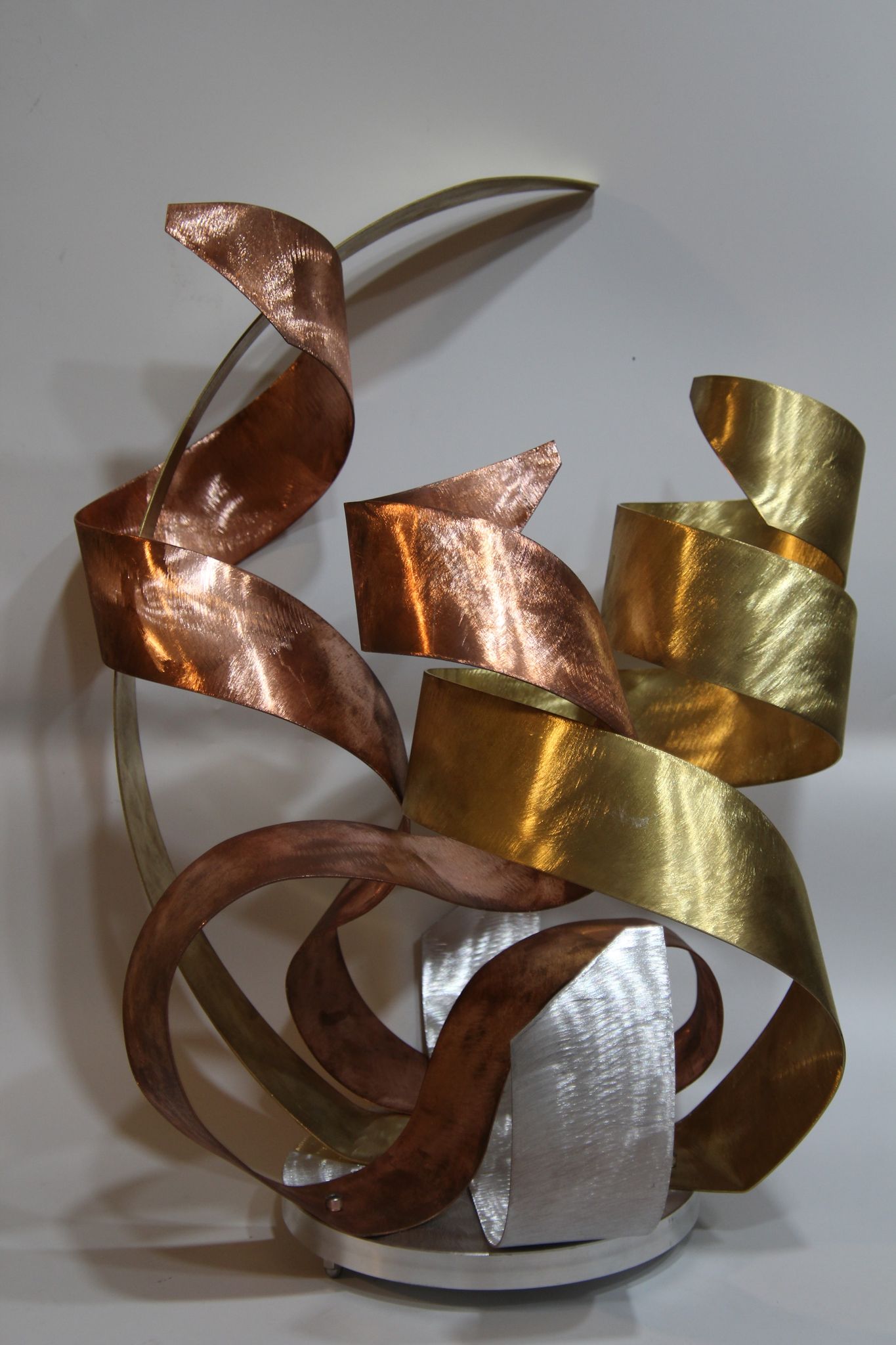 Luxury Copper, Brass Sculpture Modern Indoor Outdoor Art "FIRE"
