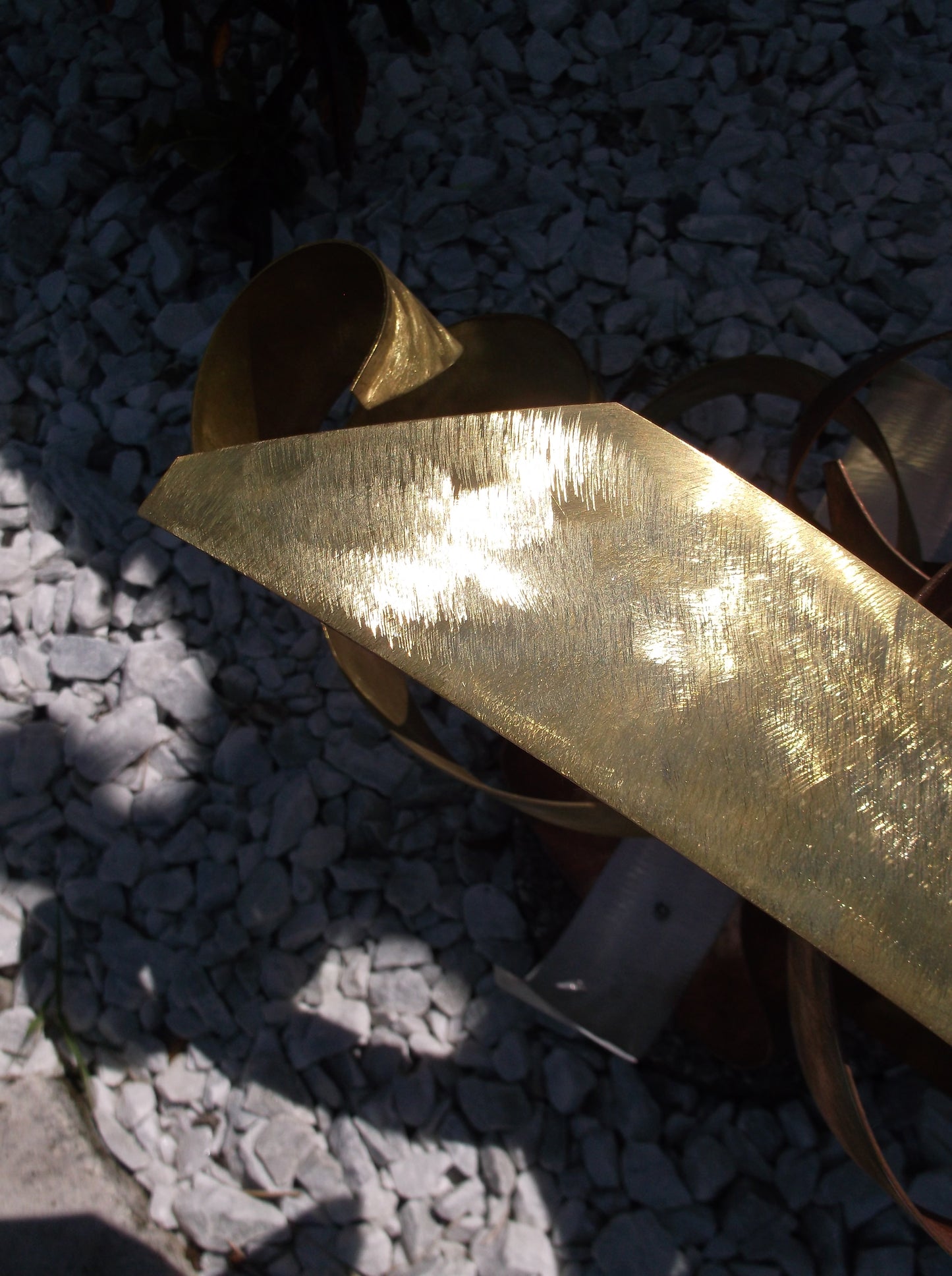Luxury Copper, Brass Sculpture Modern Indoor Outdoor Art "FIRE"