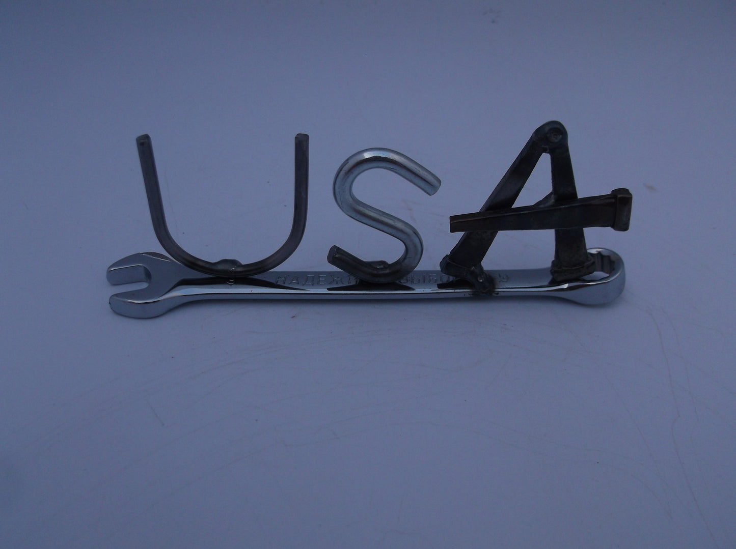 USA, tiny wrench, miniature gift ideas, recycled, up cycled, welded metal art
