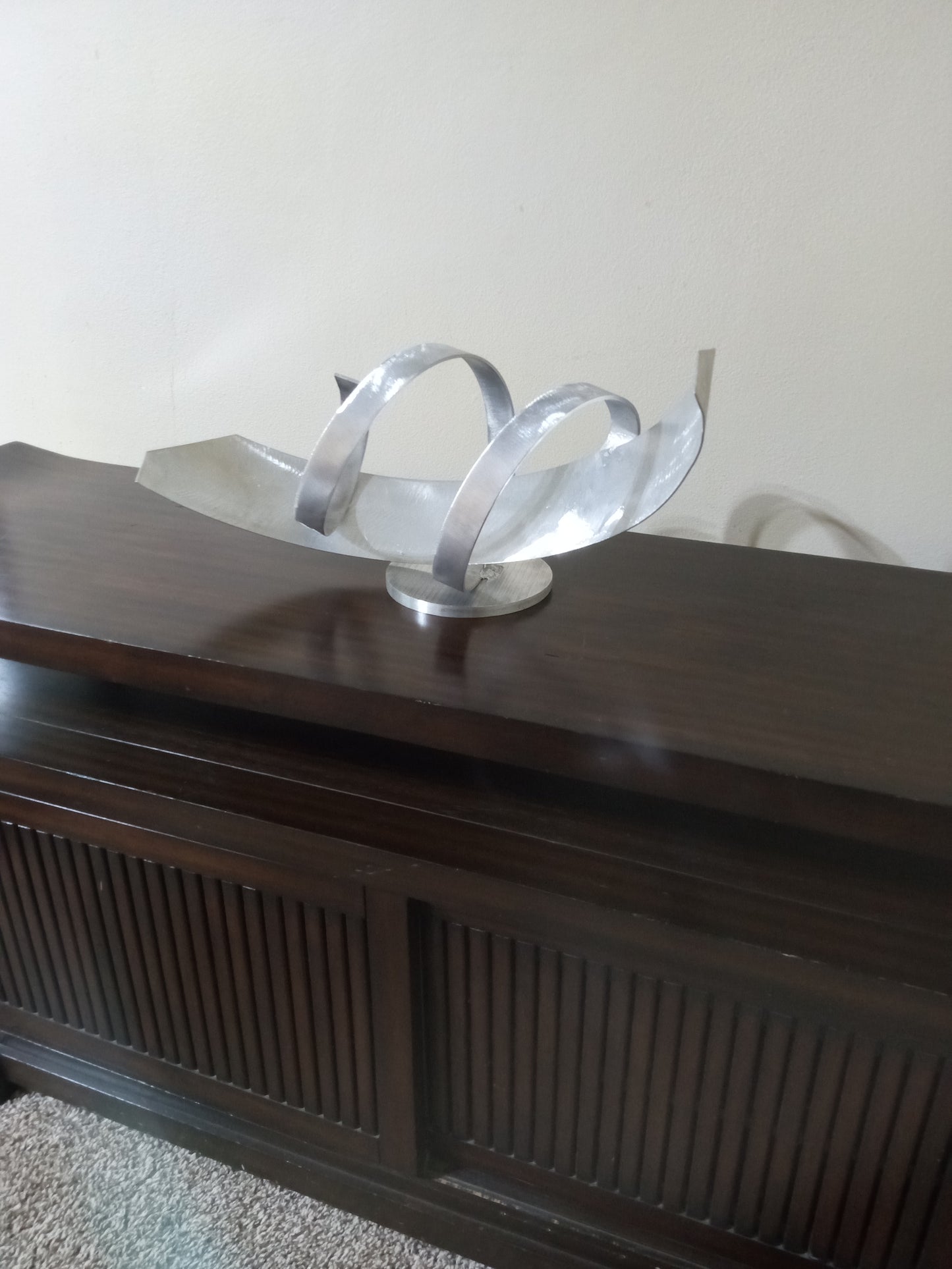 Modern Aluminum Sculpture, Luxury Indoor Outdoor art, Metal Home Décor