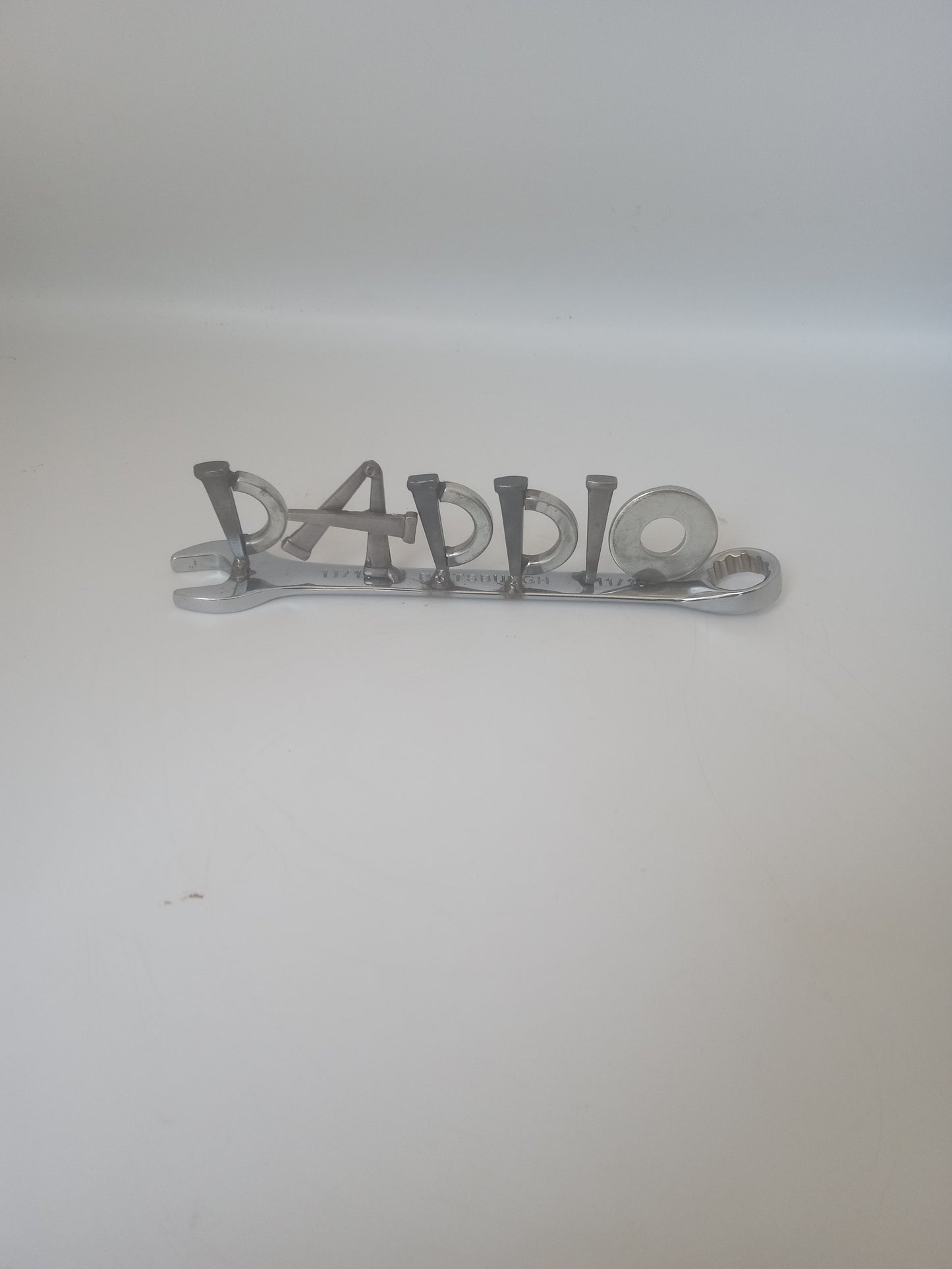 Daddio welded wrench, Father's Day present, Handyman tools, mechanic, metal art