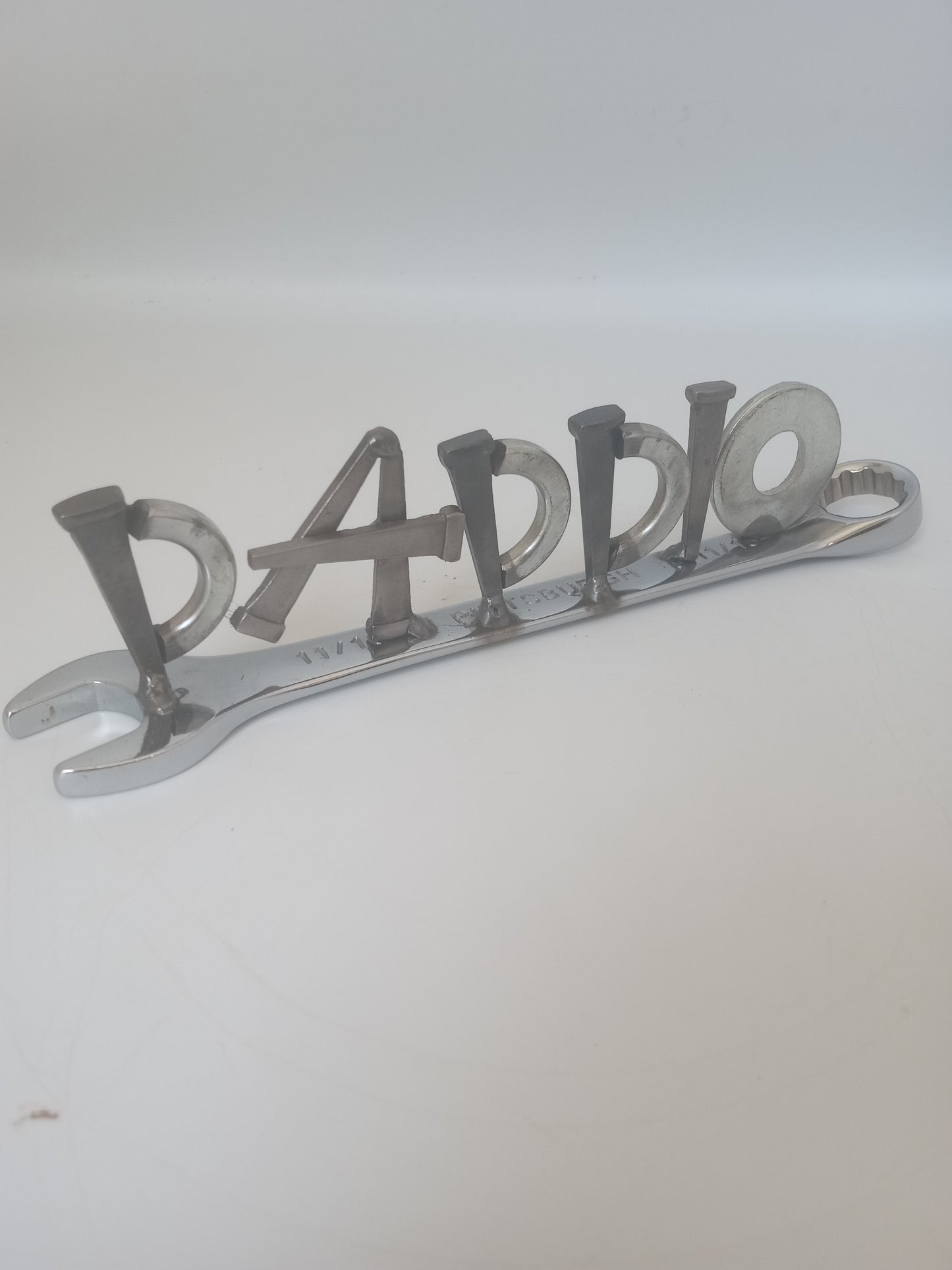 Daddio welded wrench, Father's Day present, Handyman tools, mechanic, metal art