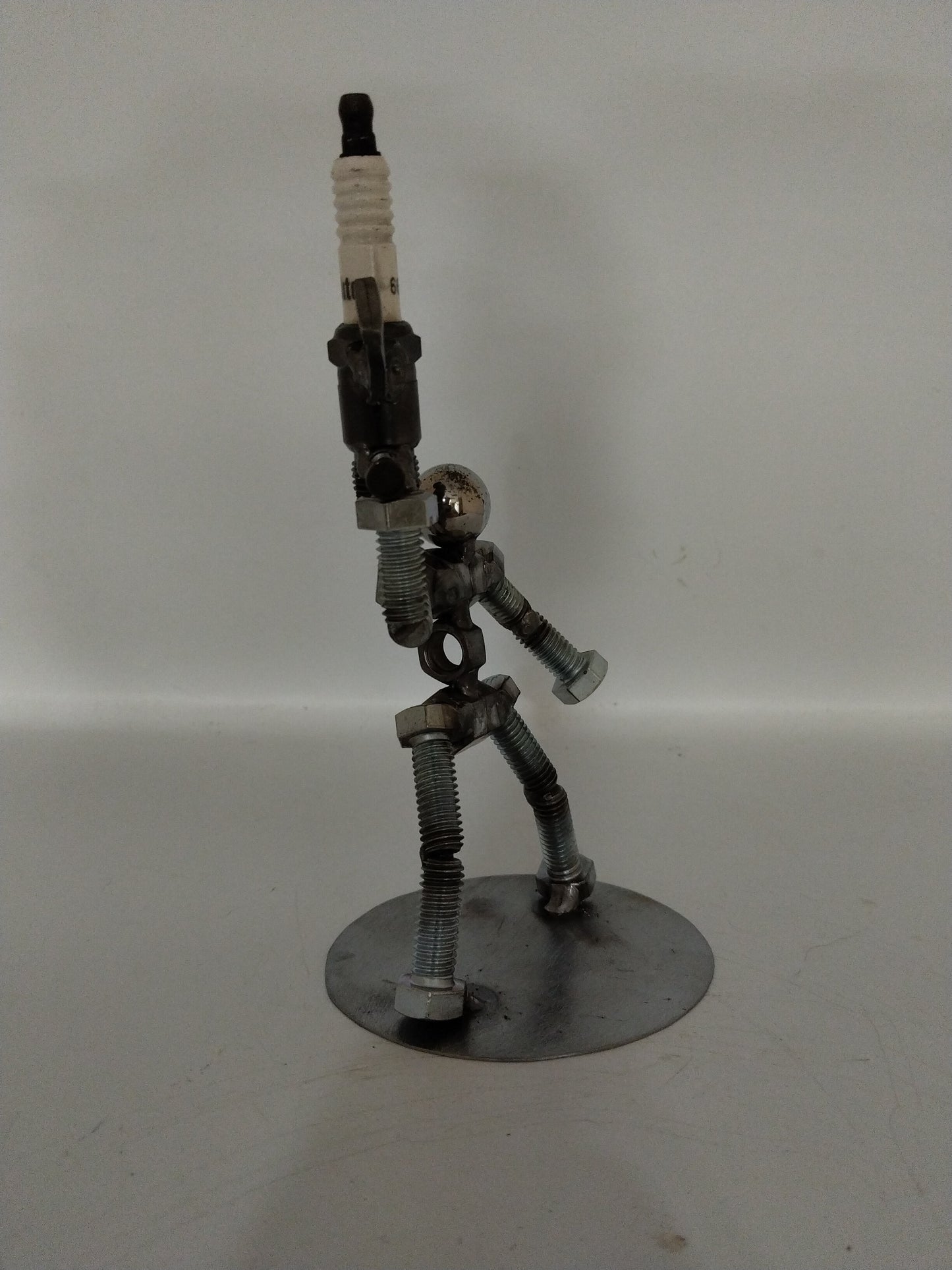 Hunter, Sharp Shooter, AR15 Metal Bolt Figurine, Upcycled Art, Miniature