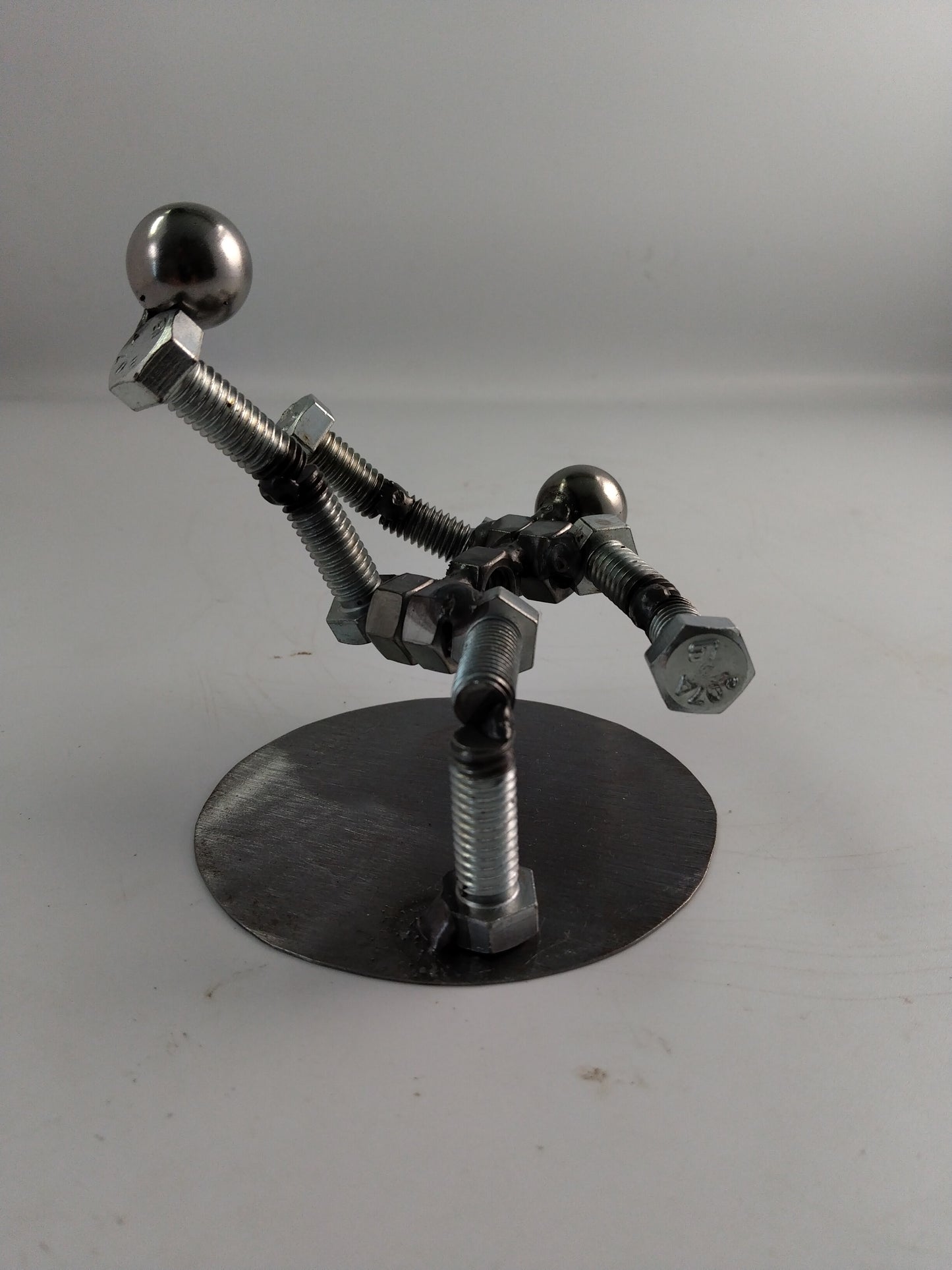 Soccer Player, Metal Bolt Figurine, Sports Figurine,  Miniature Athlete