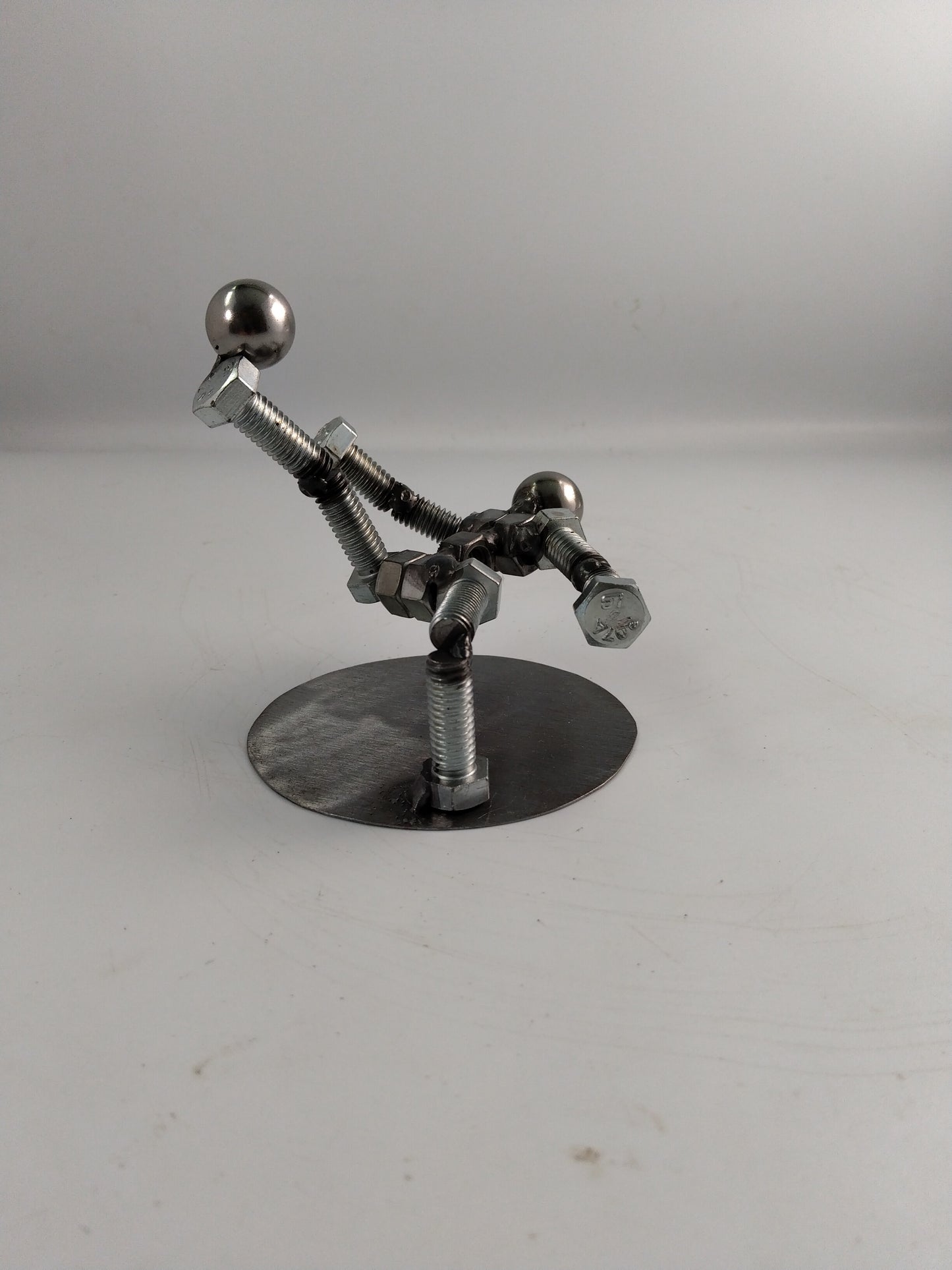 Soccer Player, Metal Bolt Figurine, Sports Figurine,  Miniature Athlete