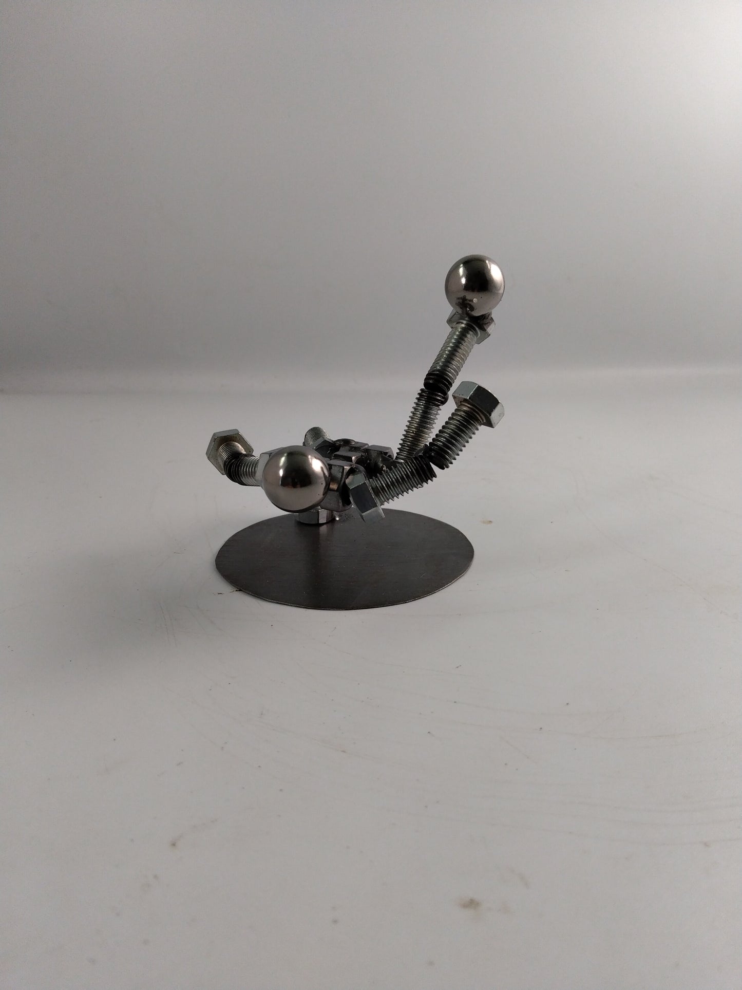 Soccer Player, Metal Bolt Figurine, Sports Figurine,  Miniature Athlete