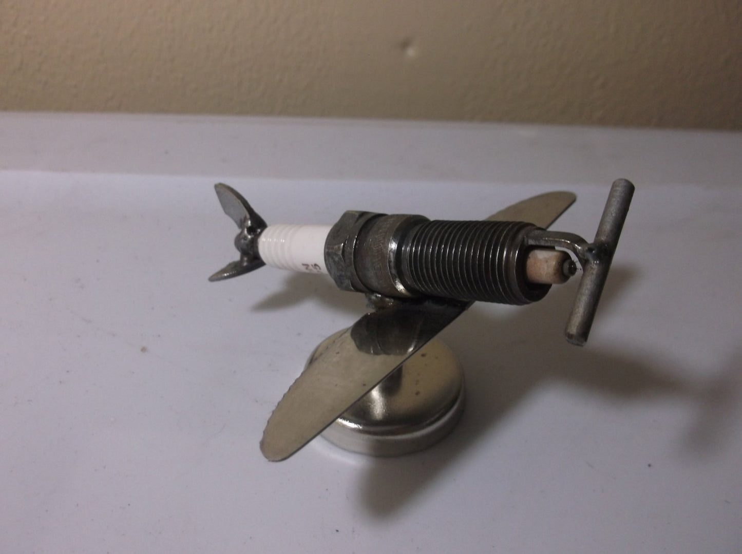 Airplane Model Spark Plug Sculpture Magnet