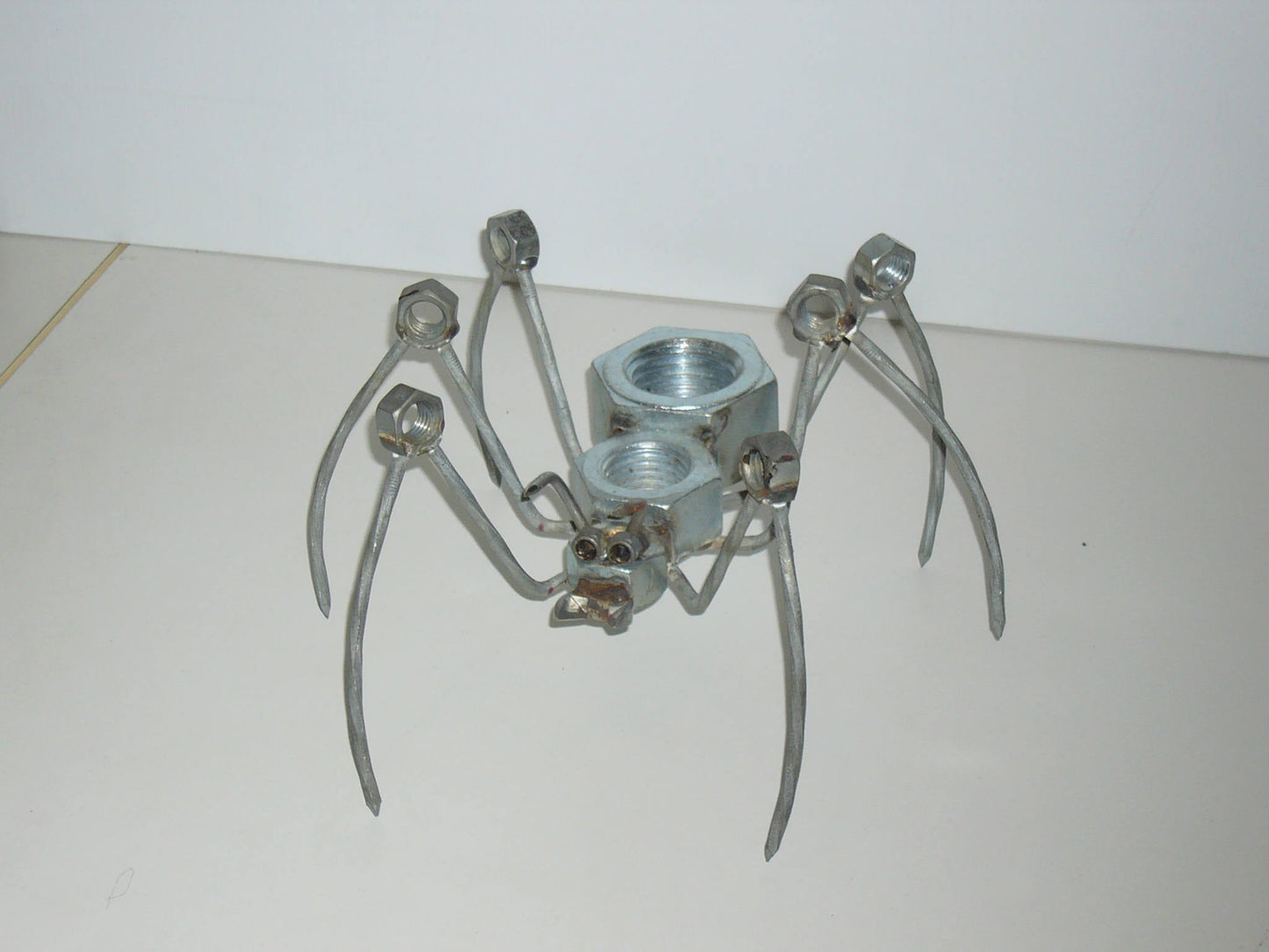 Large Ant Sculpture, Garden Art, Welded Metal Yard Art, Metal Insect Figurine, Rustic