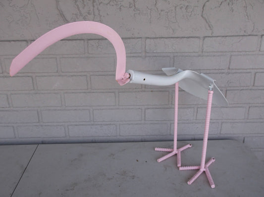 Ibis Metal Shovel Bird Garden Art, Garden Bird Sculpture