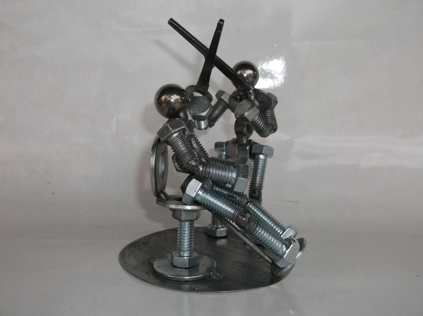 Barber Hair Dresser, Metal Bolt Figurine, People