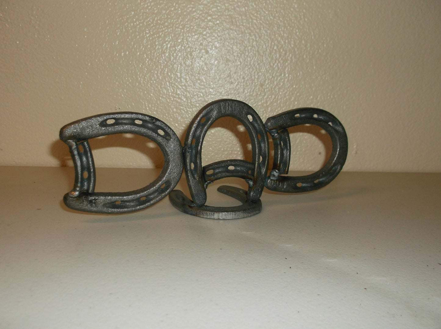 Horseshoe Present for Dad, Fathers Day Welded Metal Art