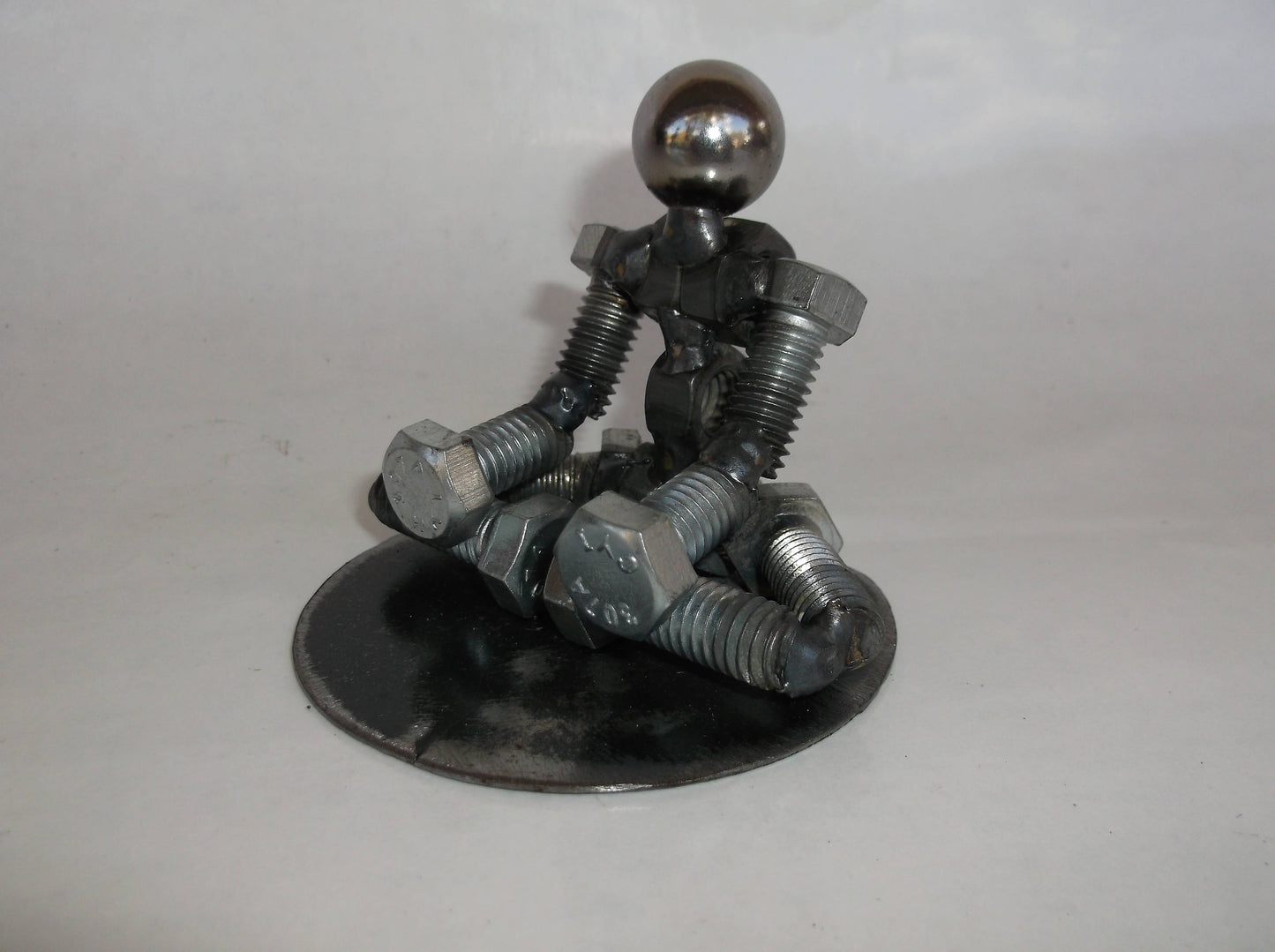 Yogi Metal Bolt Figurine, Yoga, Pilates