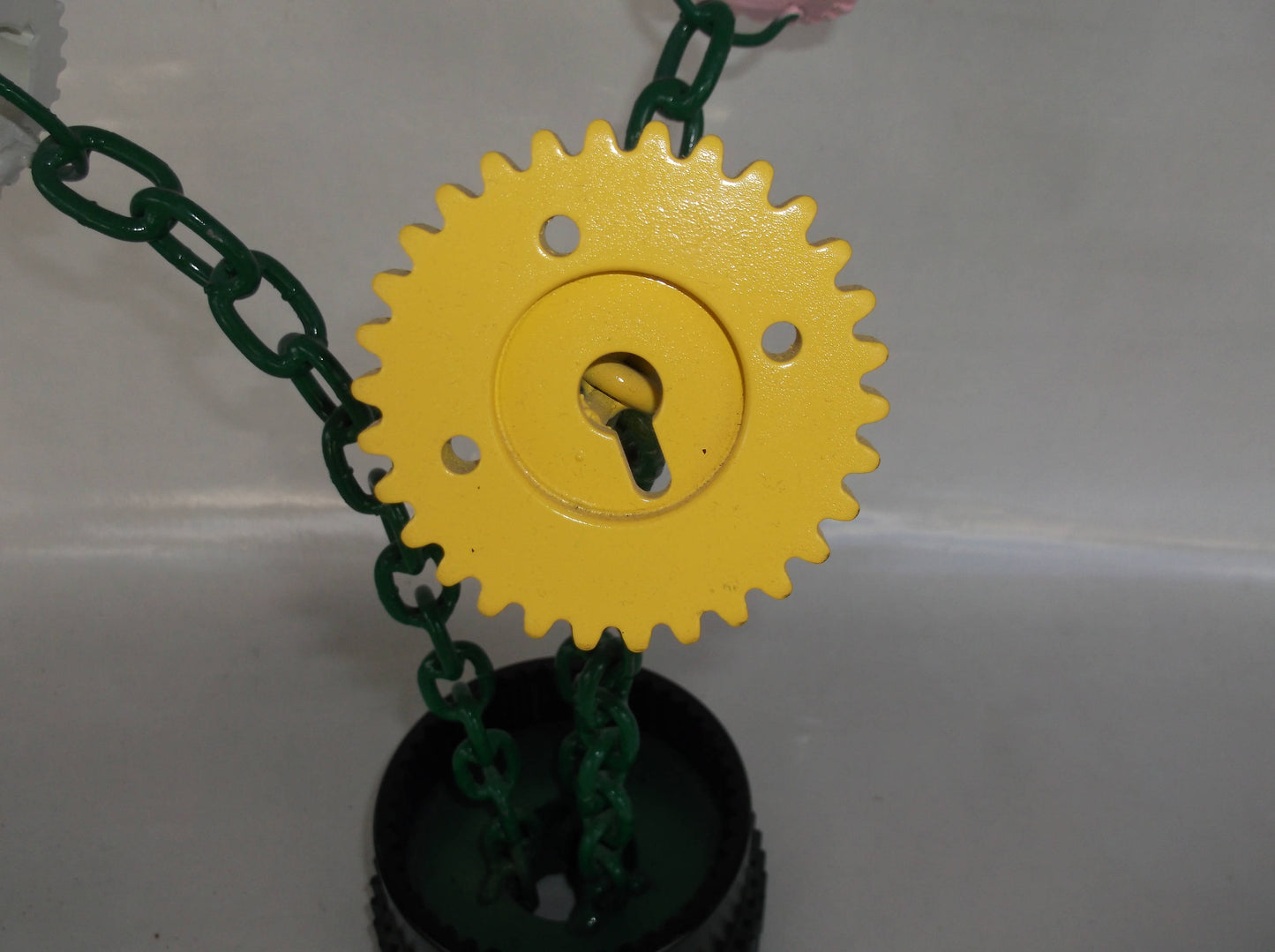 Floral Sculpture, Welded Metal Gears, Flower Arrangement. up cycled art