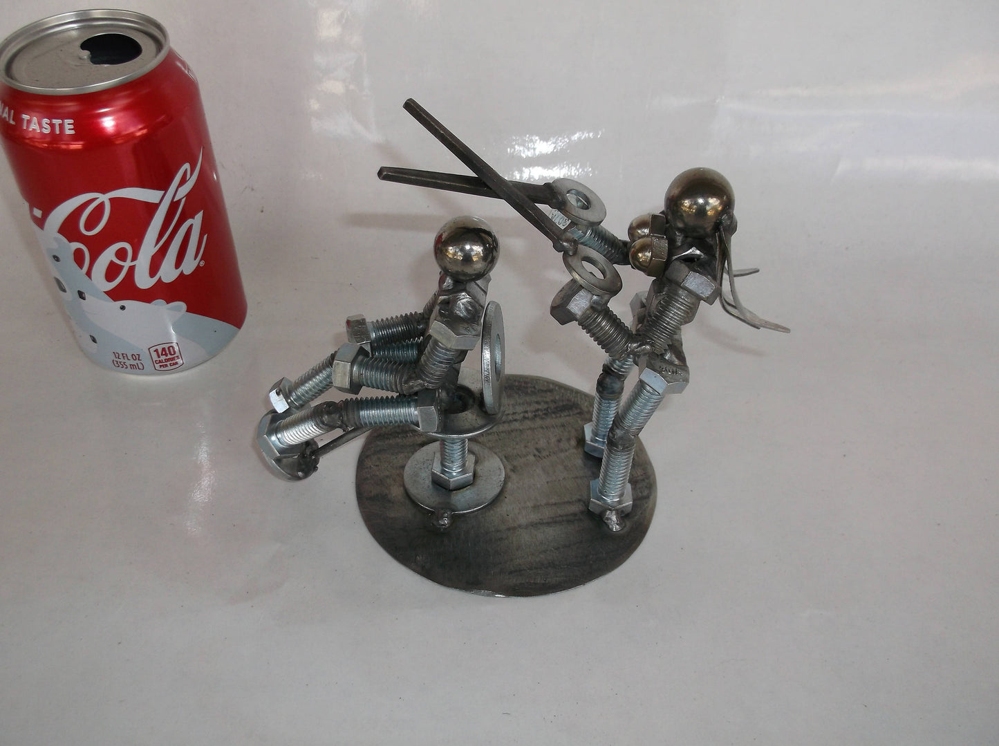 Female Hair Dresser, Metal Bolt Figurine, People