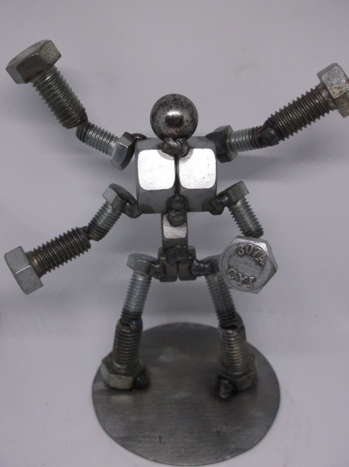 Goro Mortal Kombat Metal Bolt Figurine, Welded Art, Up cycled Art