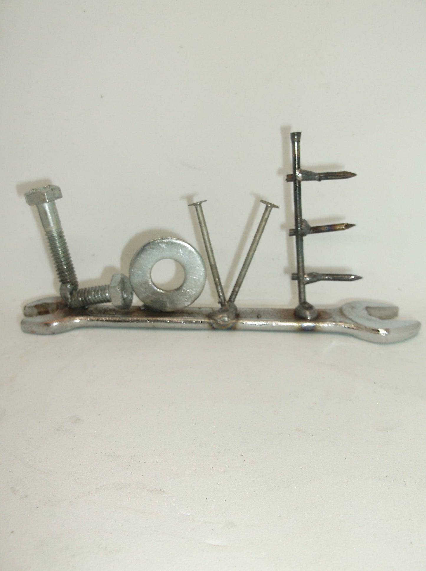 Love Valentine Gift, Tiny wrench, Valentines Day present, Upcycled Art