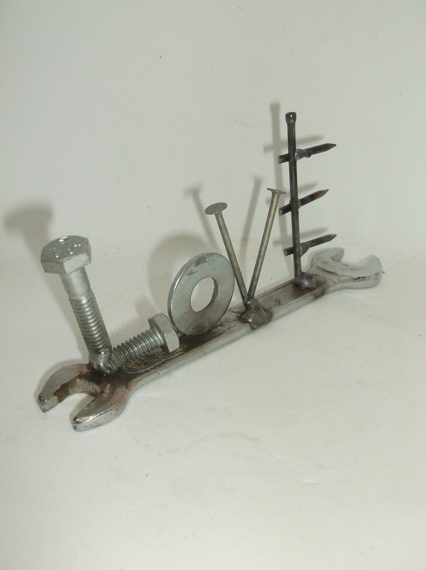 Love Valentine Gift, Tiny wrench, Valentines Day present, Upcycled Art