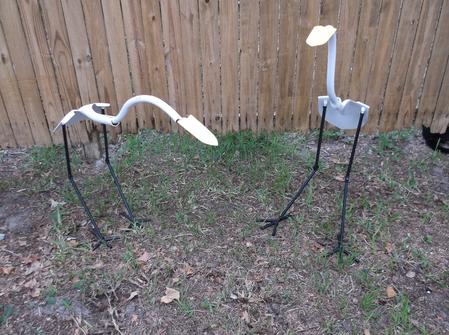 Egret, Metal Egret Shovel Bird, Metal Yard Art, Metal Decor