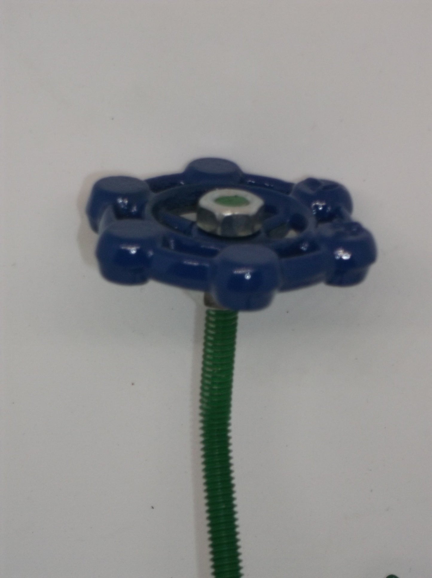 Blue Metal Flowers, Sculptured Floral Decor, Faucet Flower