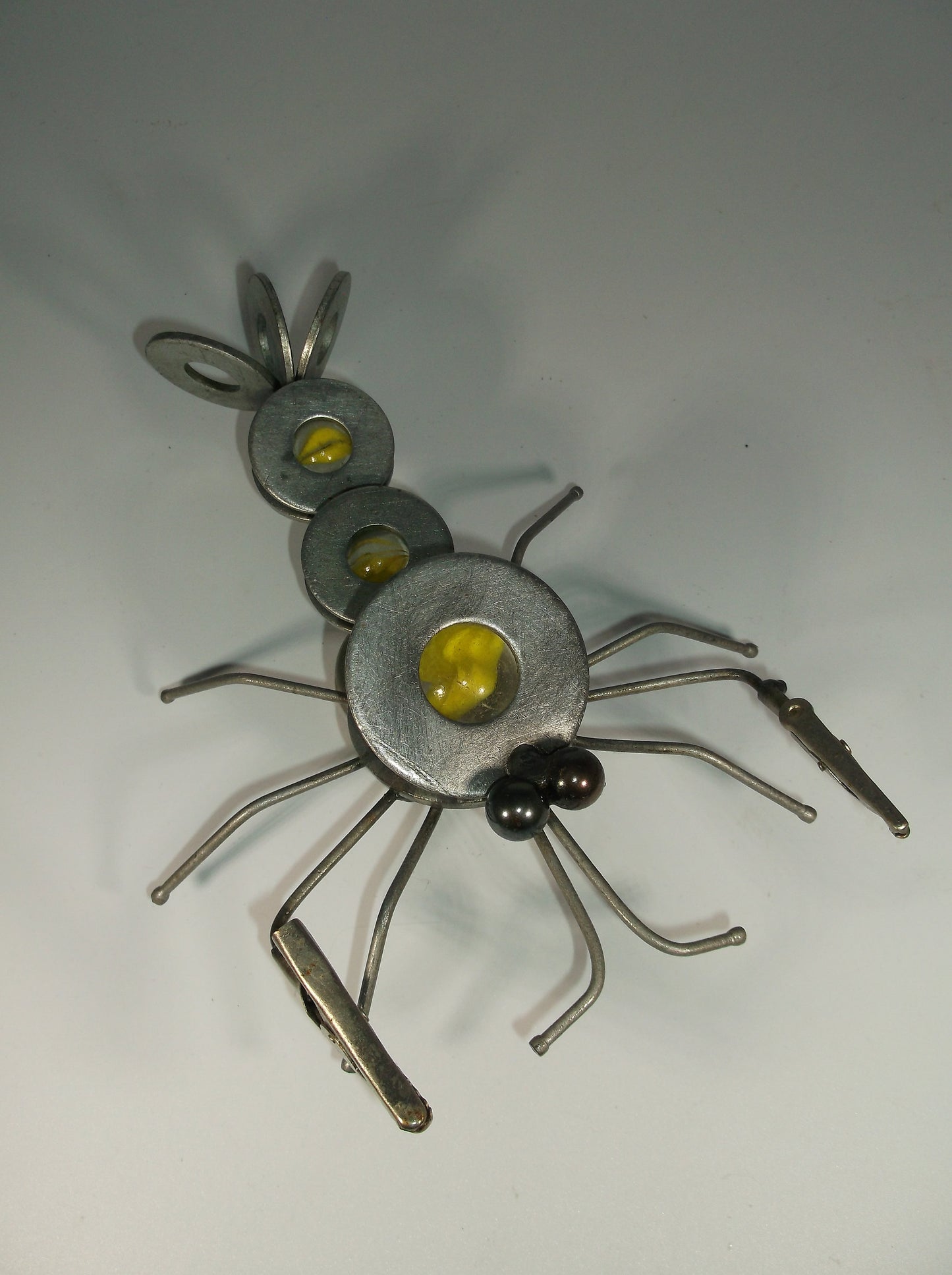 Yellow Lobster Magnet, Metal Sculpture Arts and Crafts