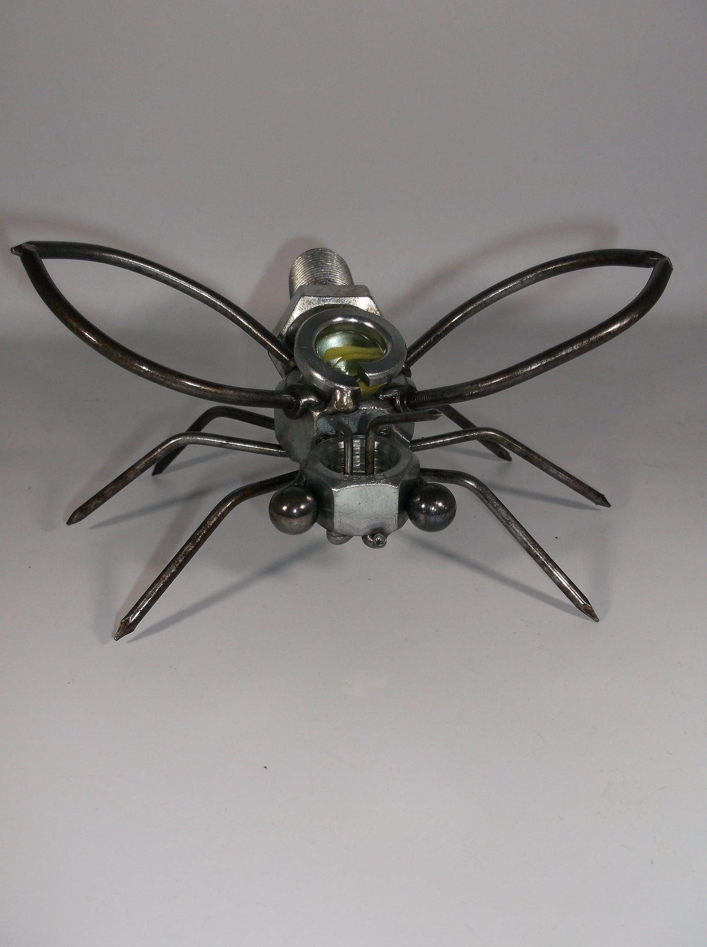 Bee Metal Sculpture, Bumble Bee Garden Stake, Hornet Welded Yard Art