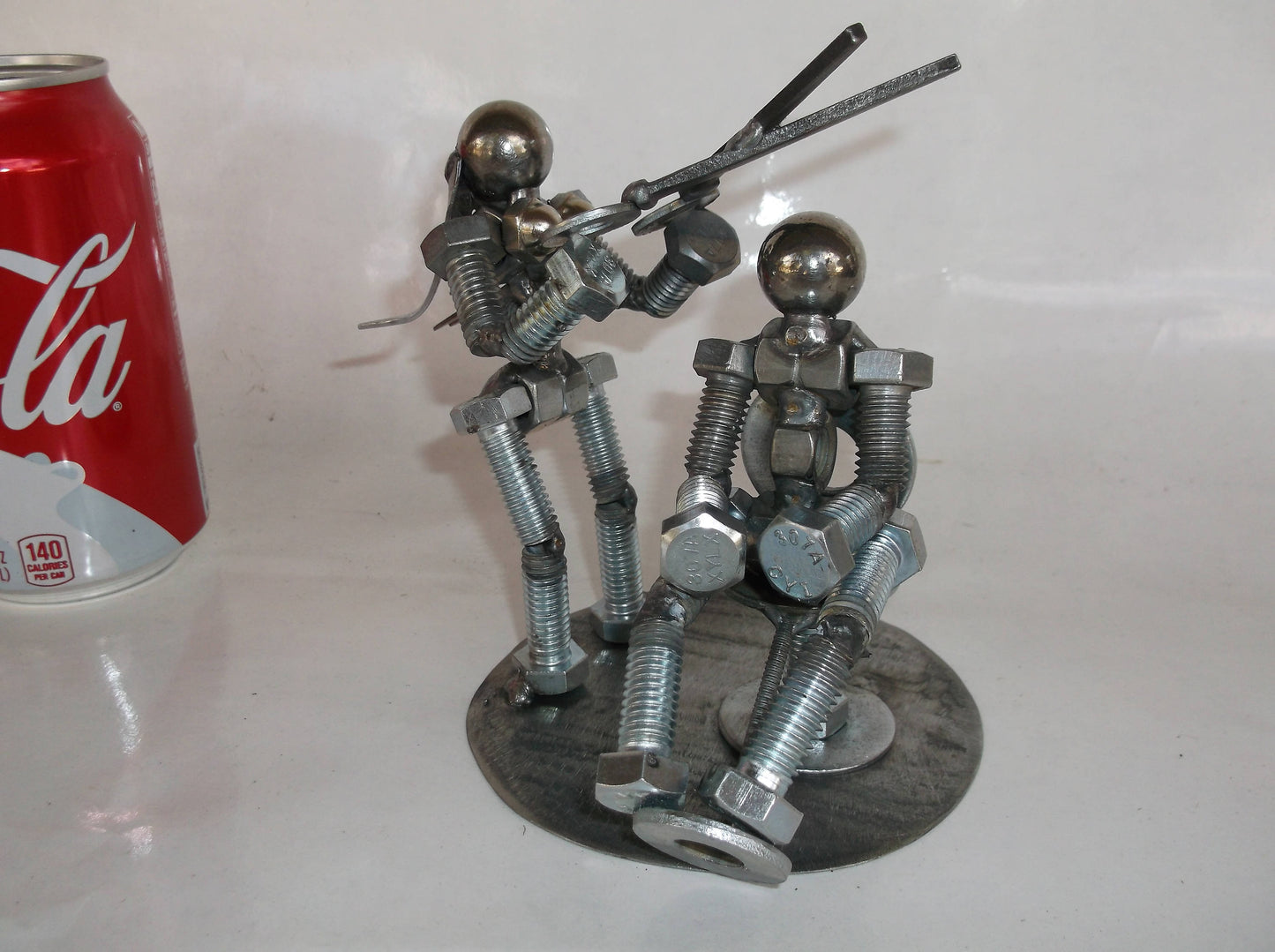 Female Hair Dresser, Metal Bolt Figurine, People