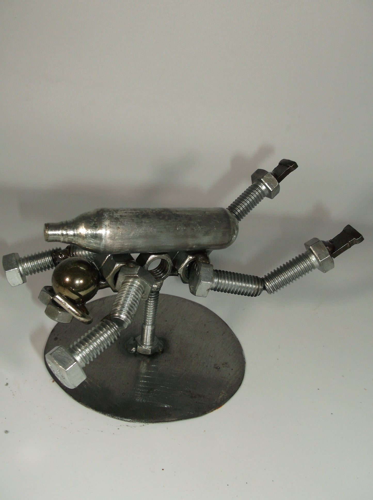 Scuba Diver Metal Bolt Figurine, Water Sports Welded Art