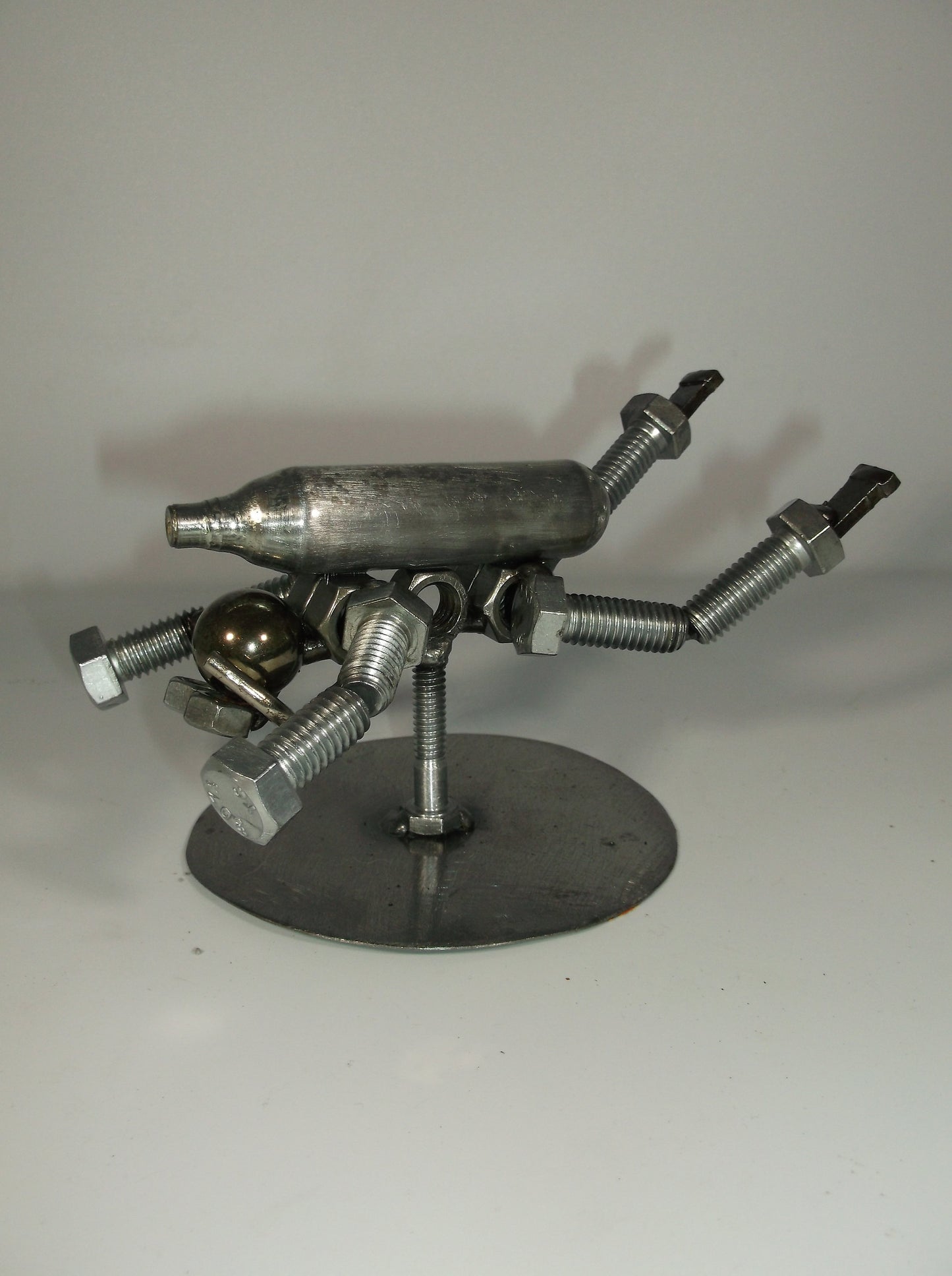 Scuba Diver Metal Bolt Figurine, Water Sports Welded Art