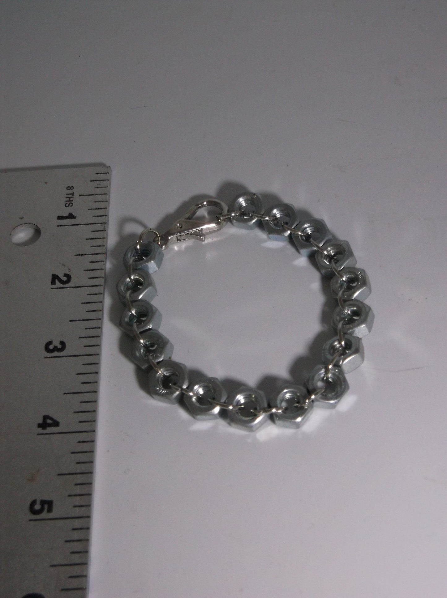 Nut Bracelet, Crazy Nut bracelet, Zinc Plated bracelet, Up cycled handmade
