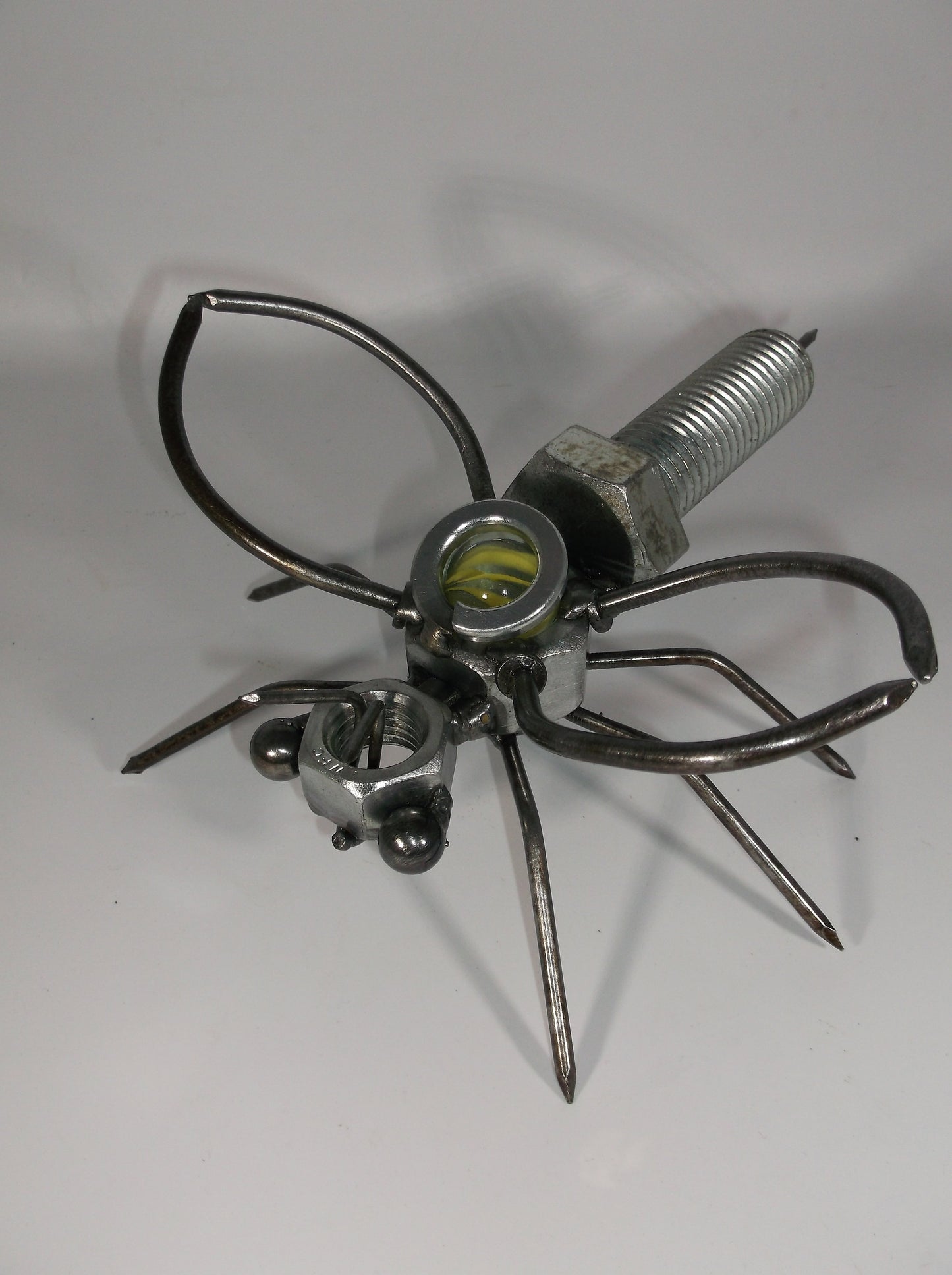 Bee Metal Sculpture, Bumble Bee Garden Stake, Hornet Welded Yard Art