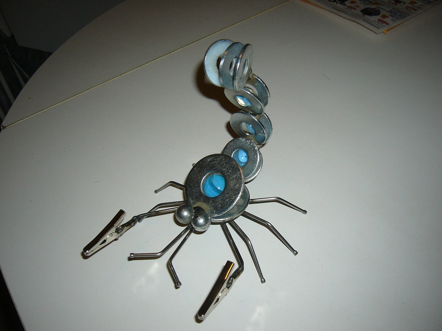 Blue Lobster Metal Magnet, Welded Arts and Crafts