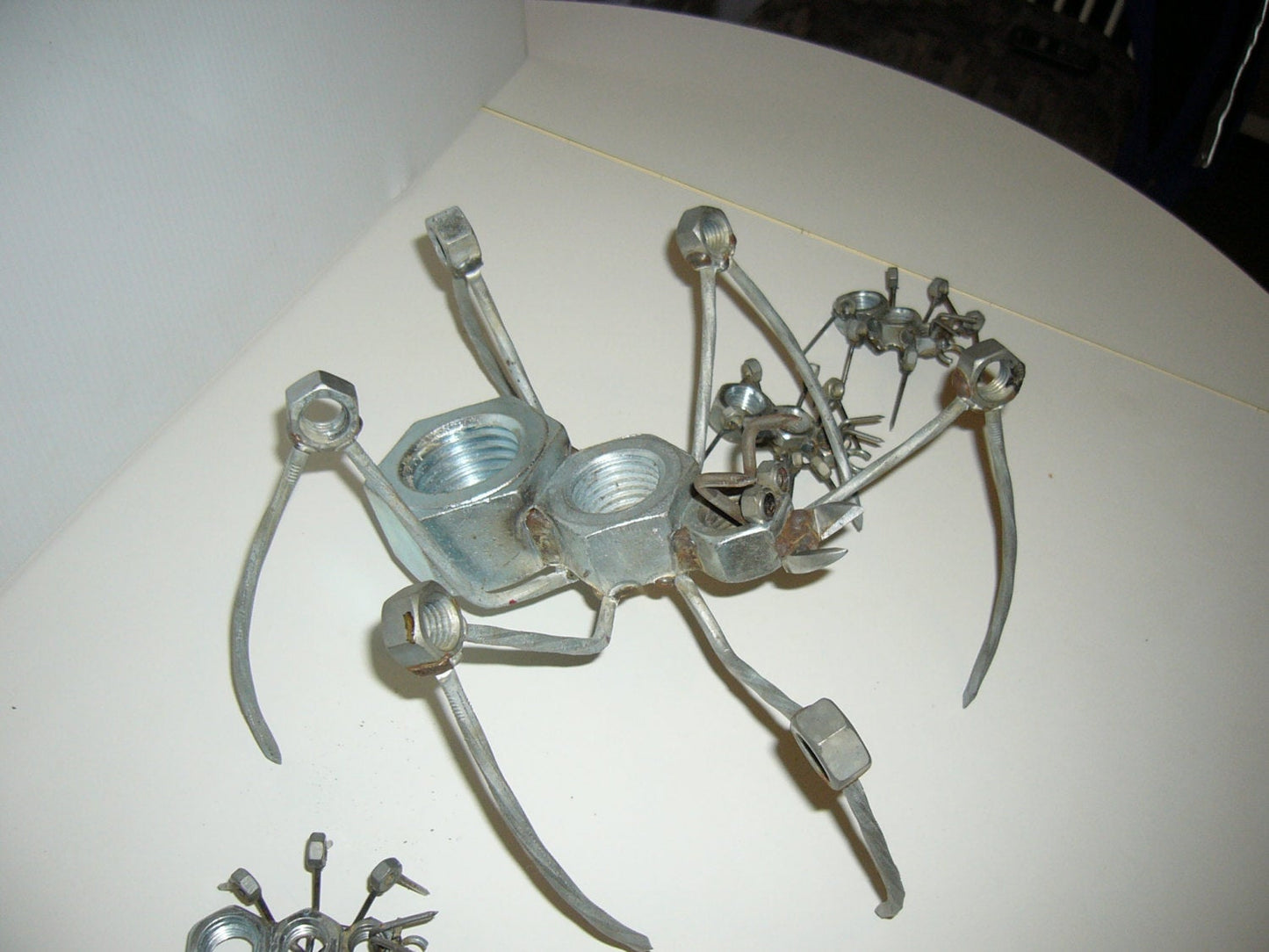 Large Ant Sculpture, Garden Art, Welded Metal Yard Art, Metal Insect Figurine, Rustic