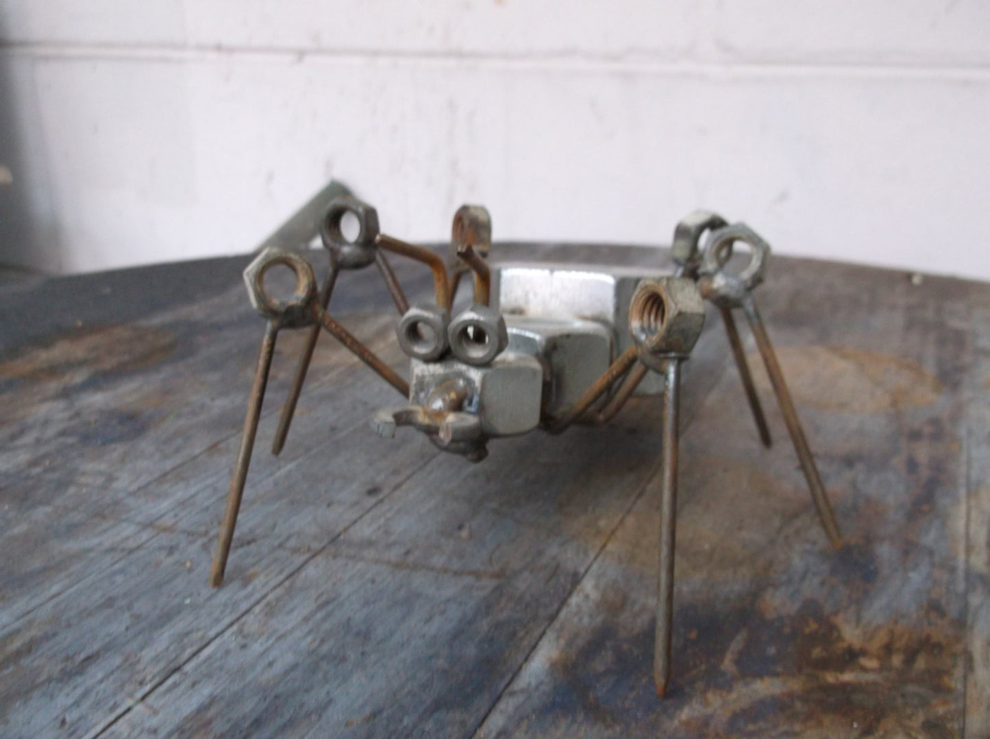 Ant Sculpture, Metal Garden Art, Insect Yard Art, rustic recycled metal art