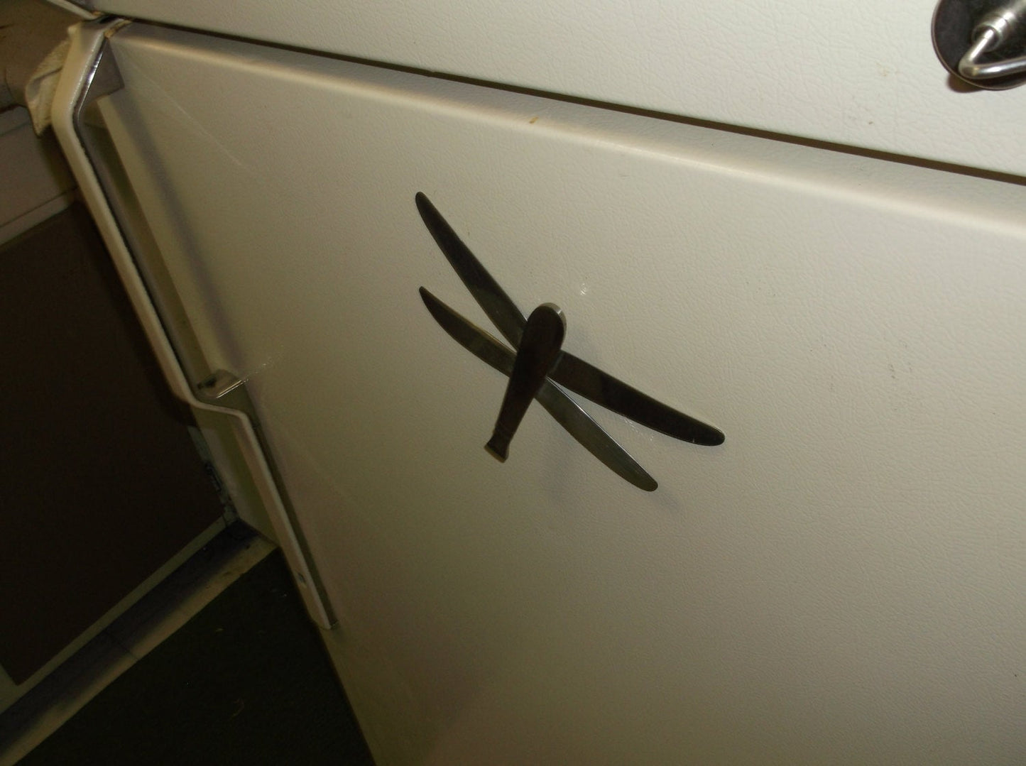 Recycled Silverware Dragonfly, Dragonfly, Magnet