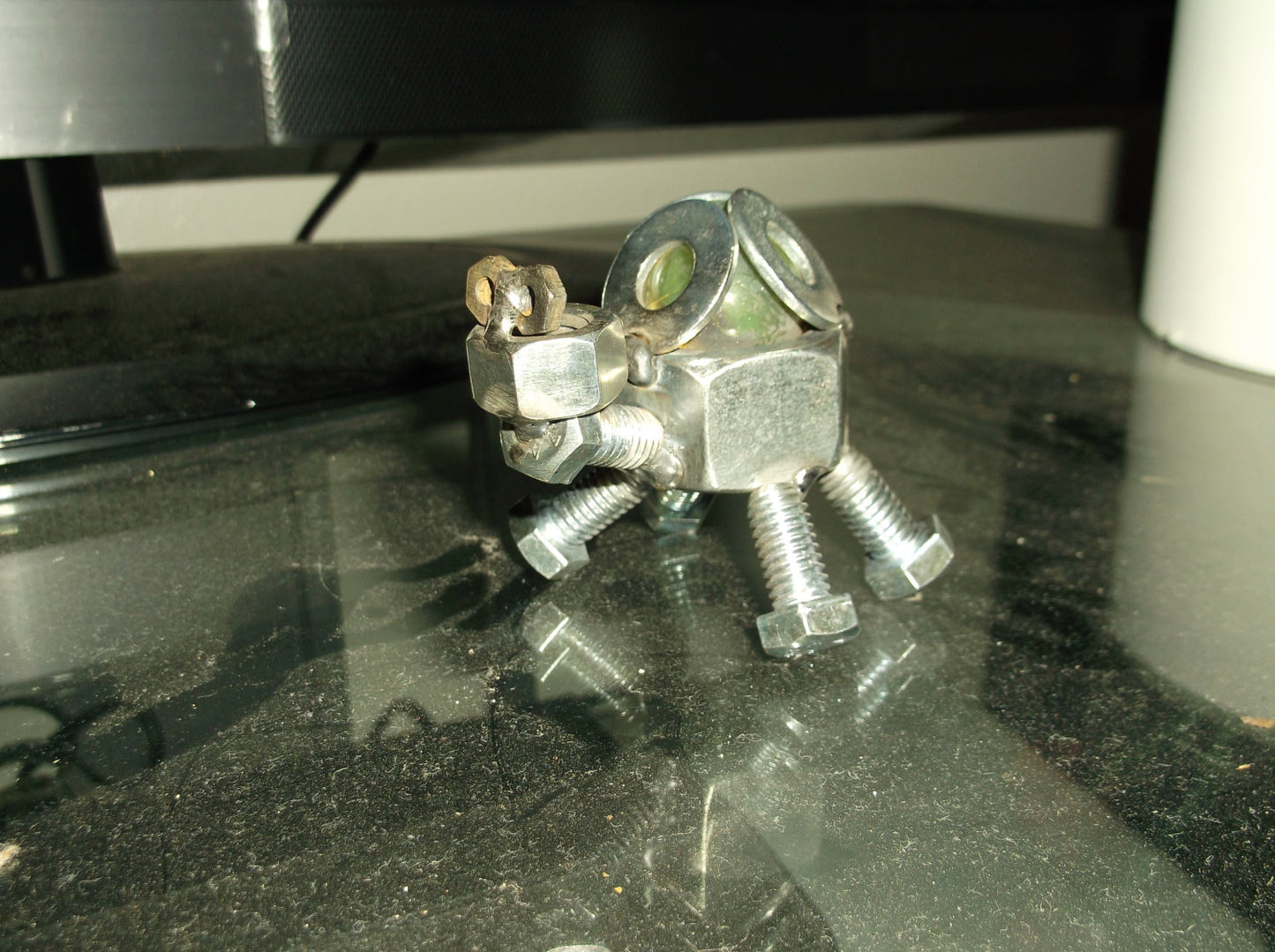 Miniature Turtle Sculpture, Baby Turtle Figurine, Welded Metal Art